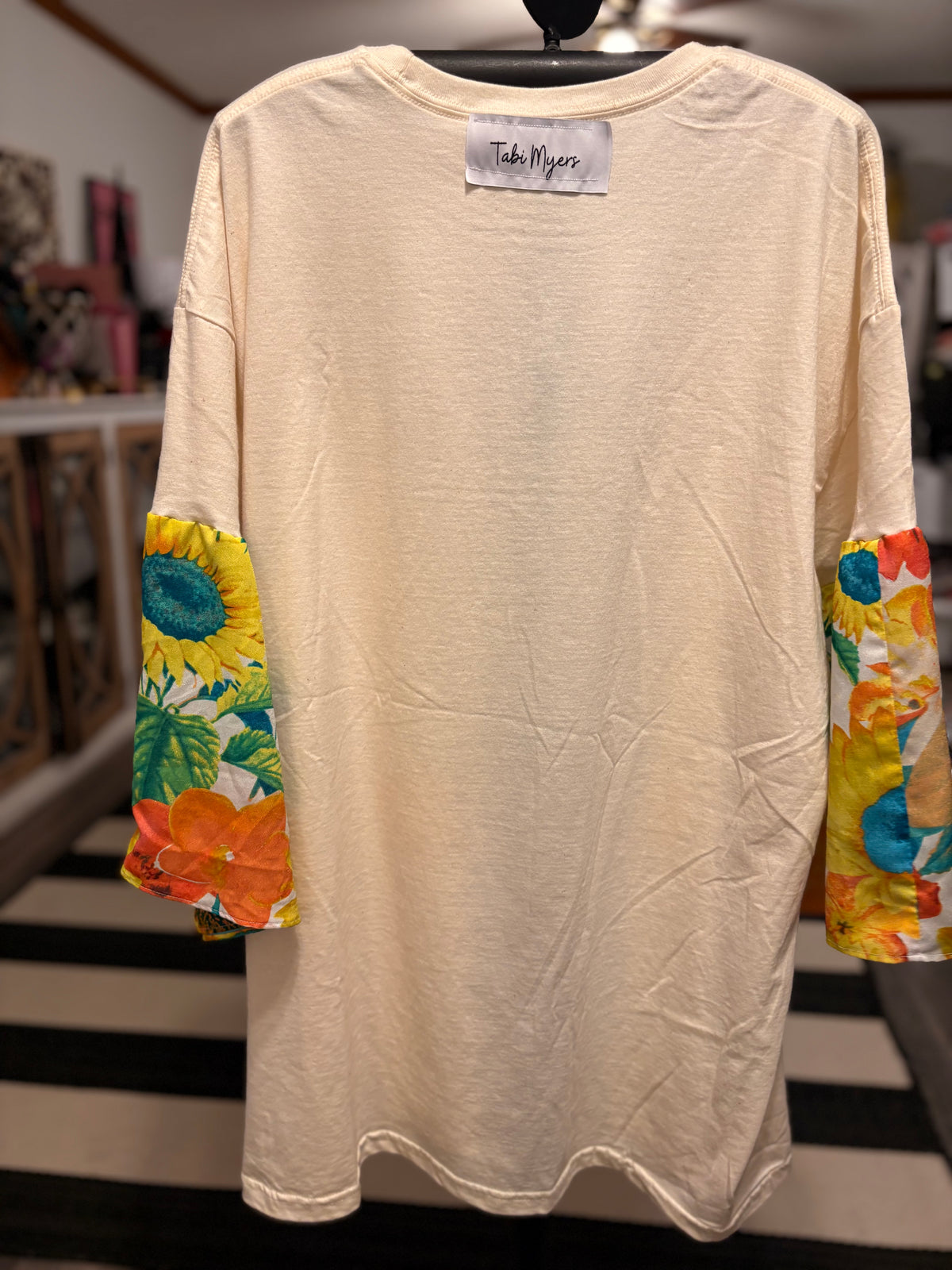 Sunflower Glam Sleeve Tee One Size Fits a Small to XXL