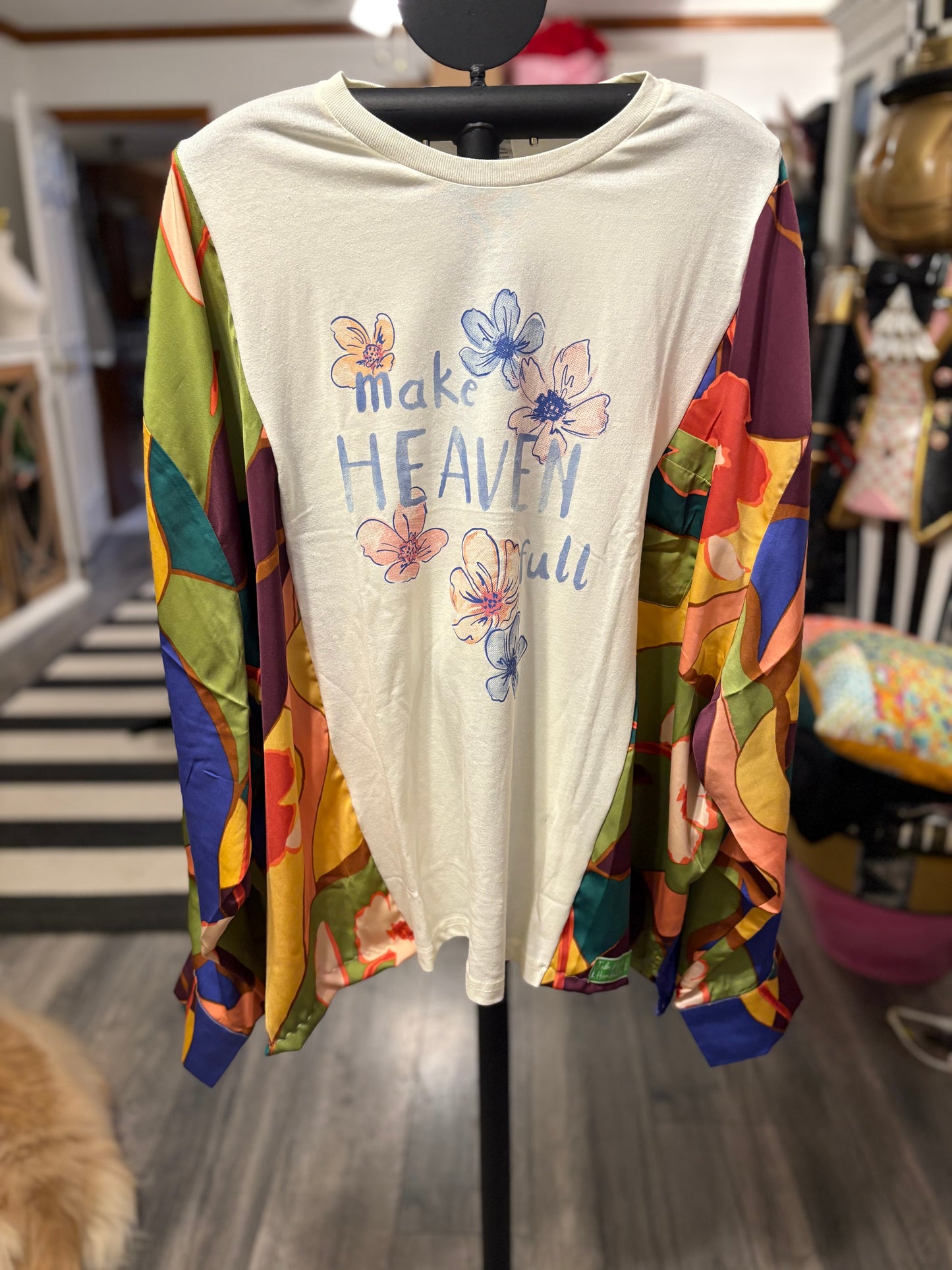 Make Heaven Full Upcycled Tee One Size Fits a Small to 3XL