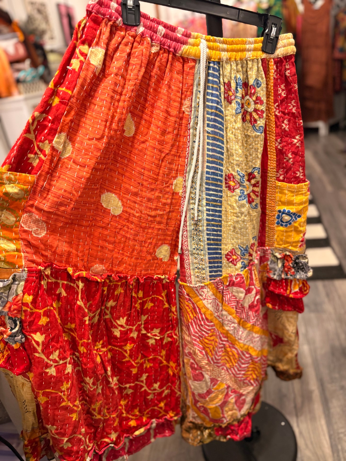 Sierra Kantha Quilt Pants One Size Fits a Small to XXL