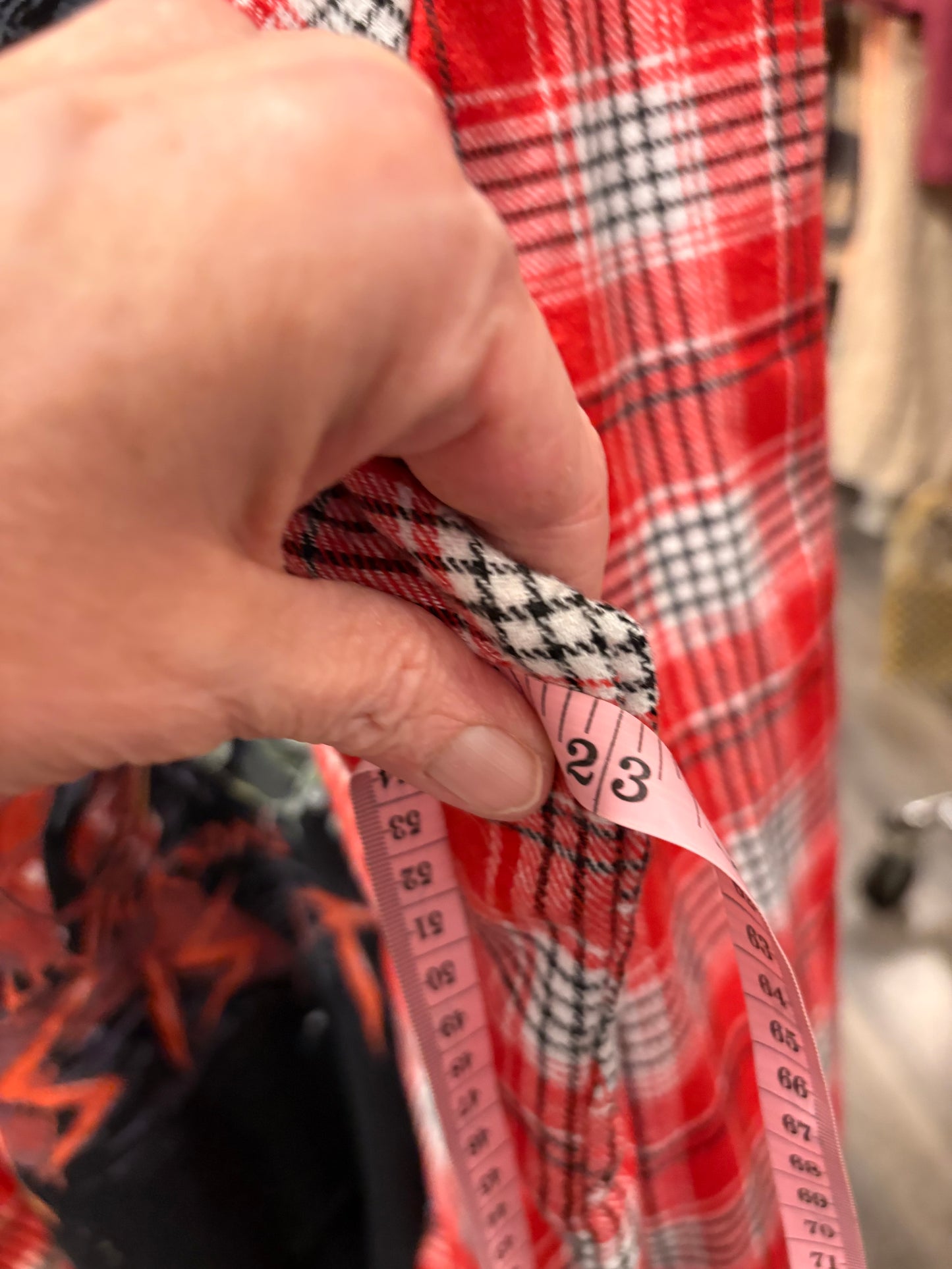 Thriller Upcycled Flannel Tee One Size Fits a Small to Large