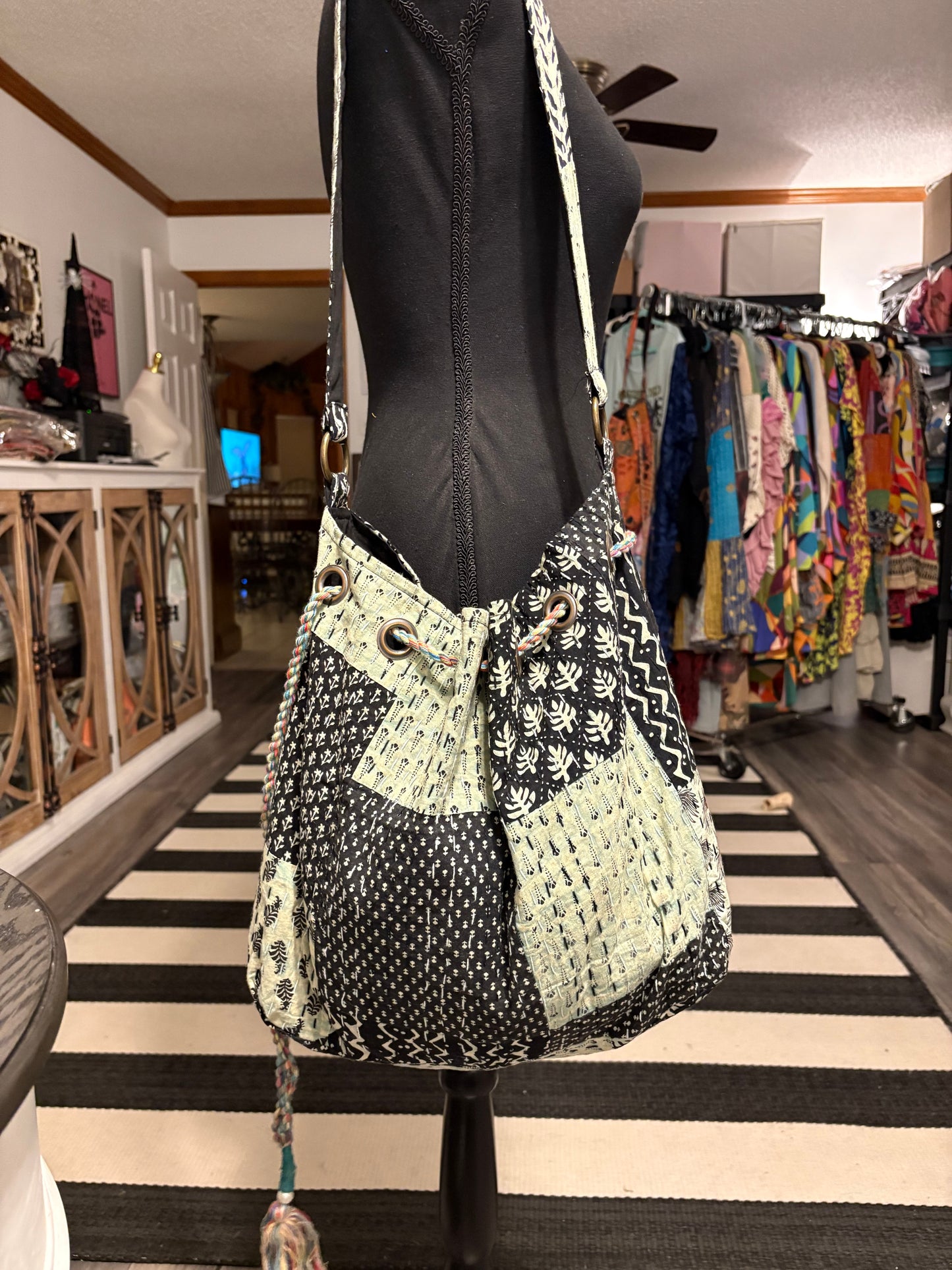 Boho Blooms Bag - Green