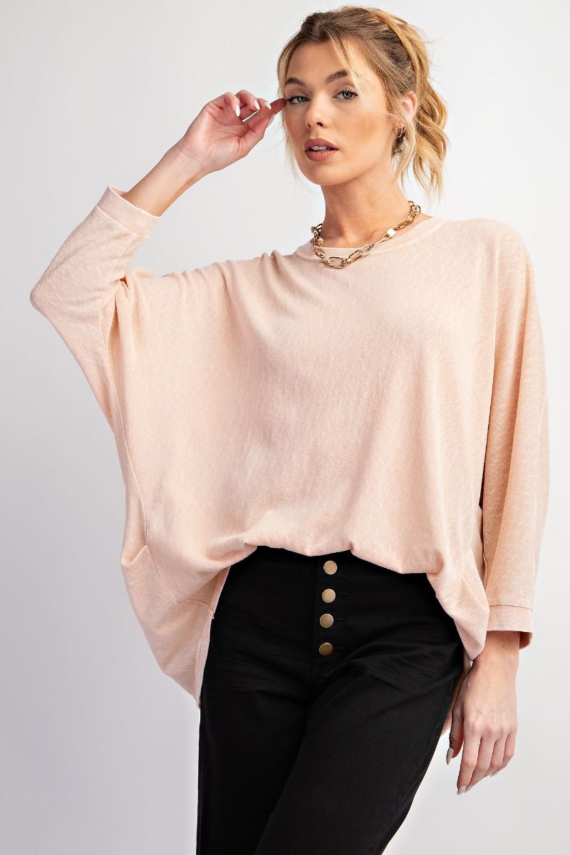 Peach Mist Knit Pullover