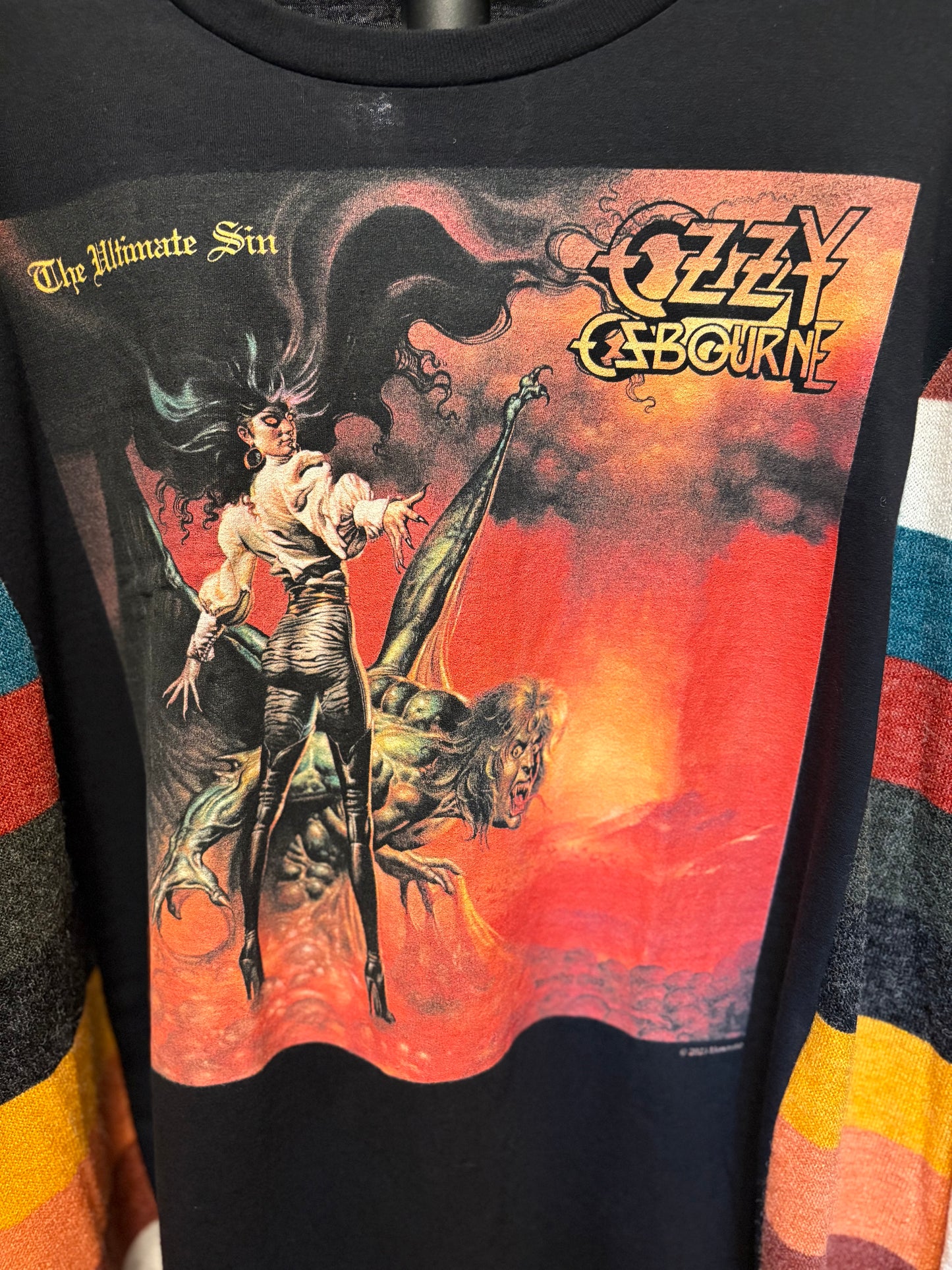 Ozzy Upcycled Sweatshirt One Size Fits a Small to XXXL