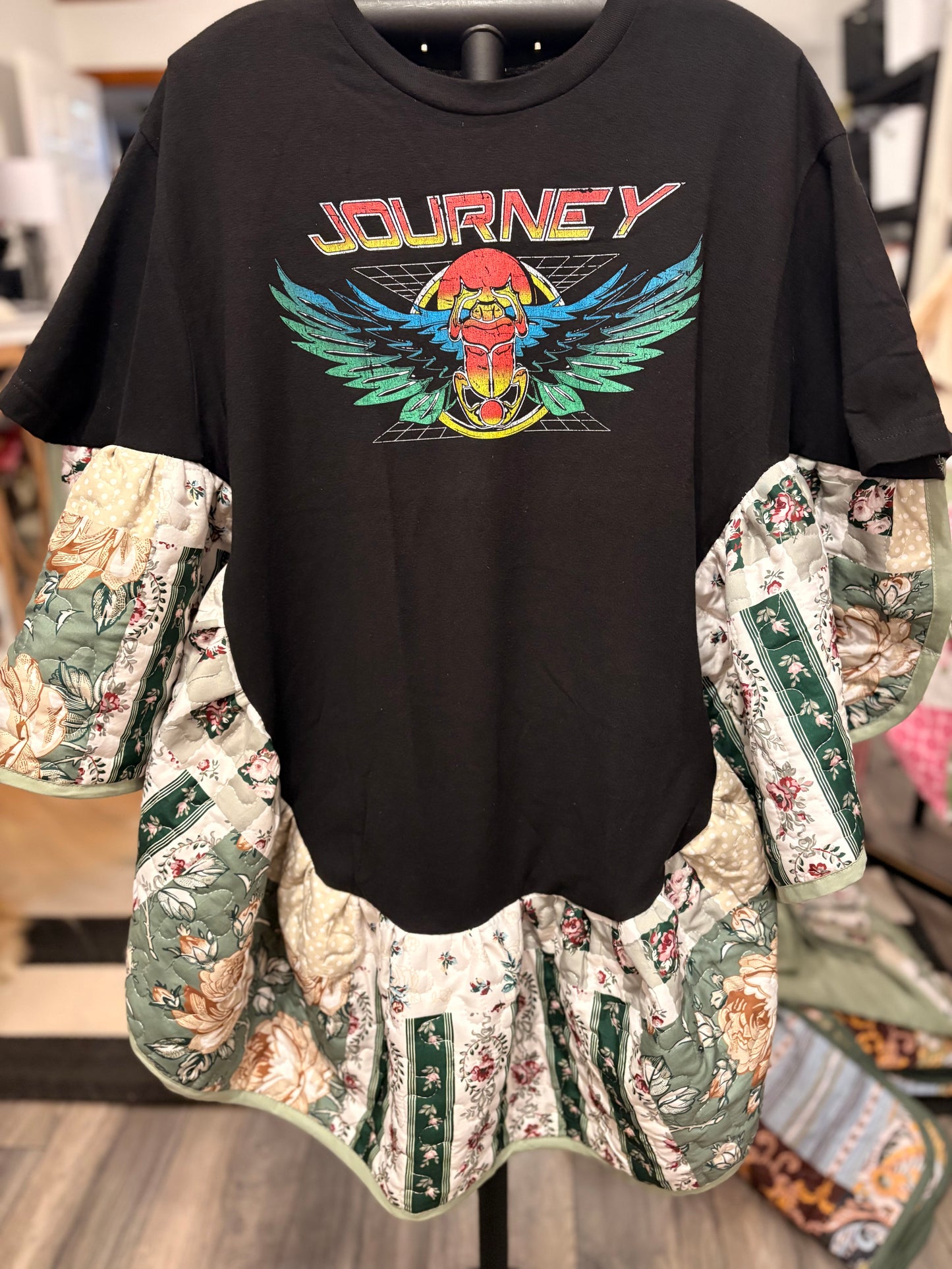 Journey Quilted Rock Angel Poncho One Size Fits a Large to 4X (12-24) SUPER Oversized