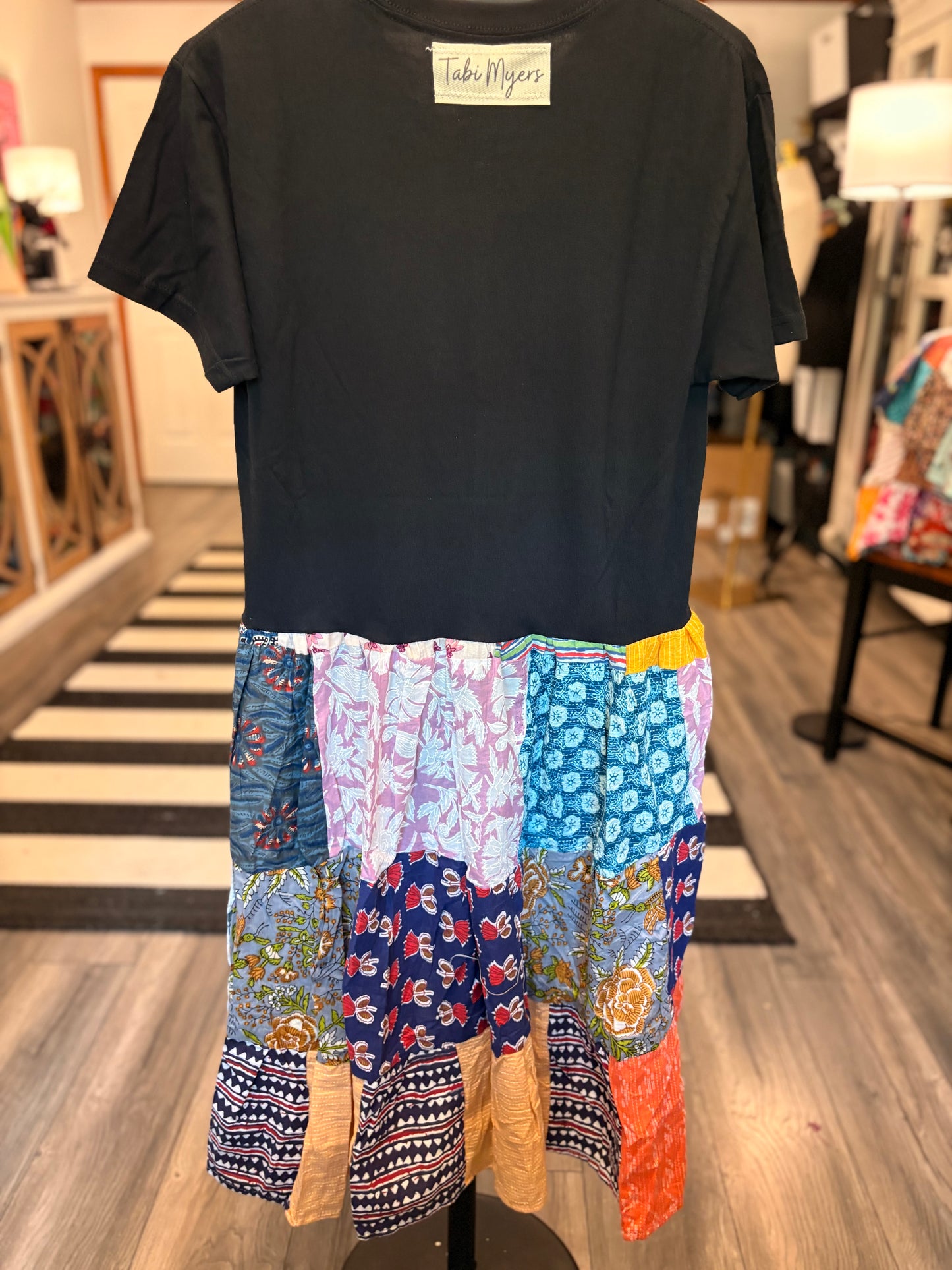 The Batman Upcycled Patchwork Dress One Size Fits an XS to Large