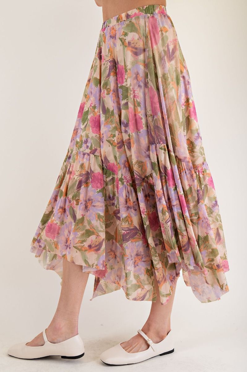 Lavender Ballerina Asymmetrical Skirt