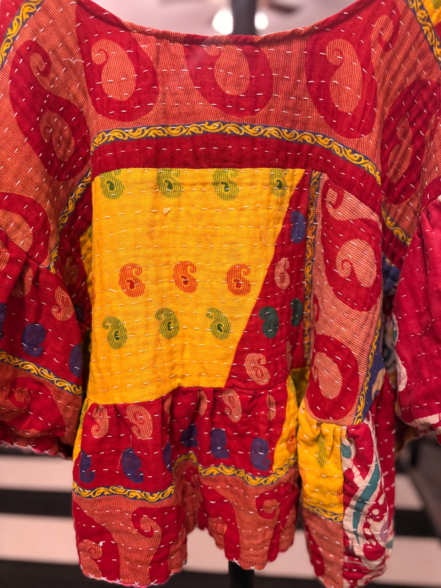 Emily Kantha Circle Top One Size Fits a Small to XXL