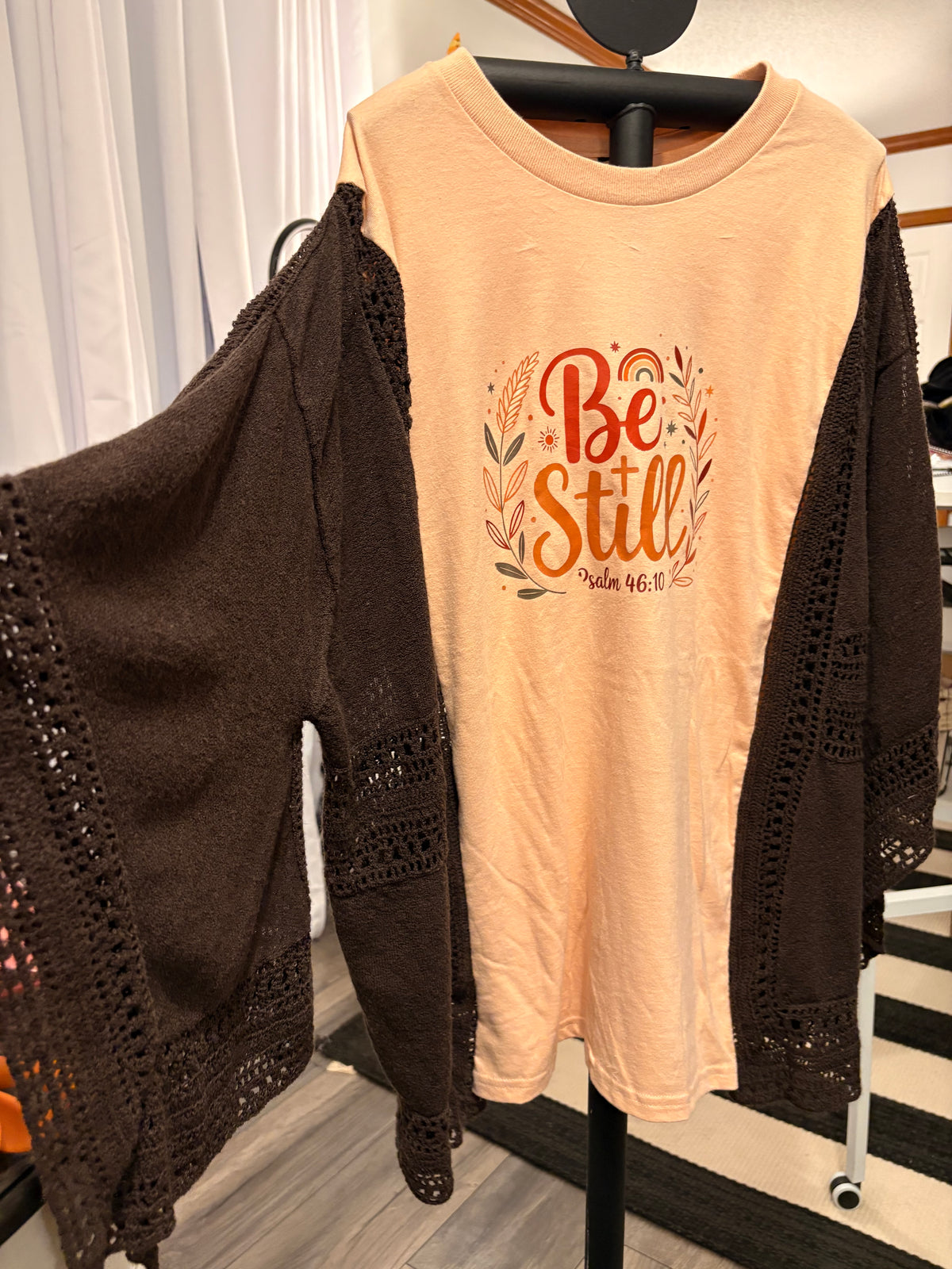 Be Still Sweater Tee One Size Fits Small to XXL