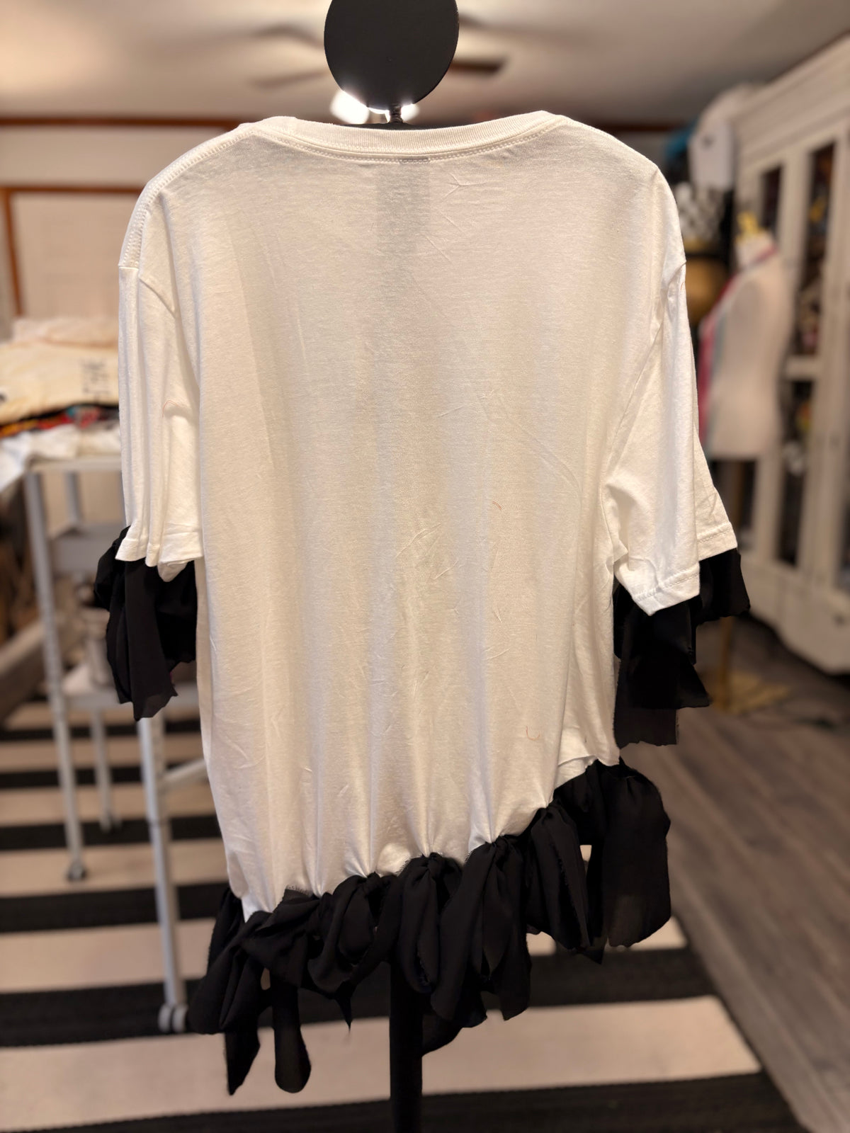 Grits and Guts Glam Asymmetrical Tee One Size Fits Small to Large
