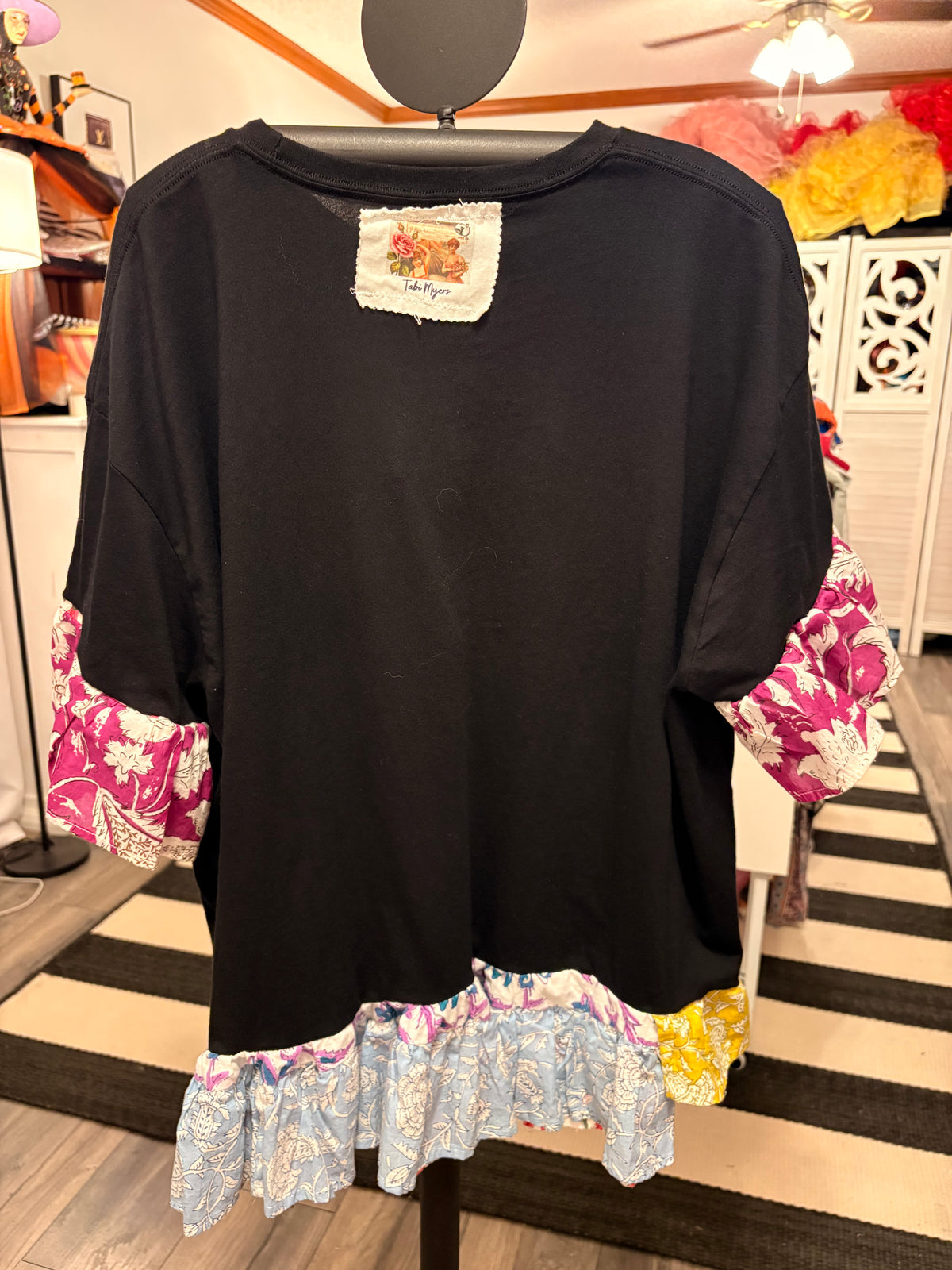 Space Games Upcycled Glam Tee One Size fits a Small to XXL