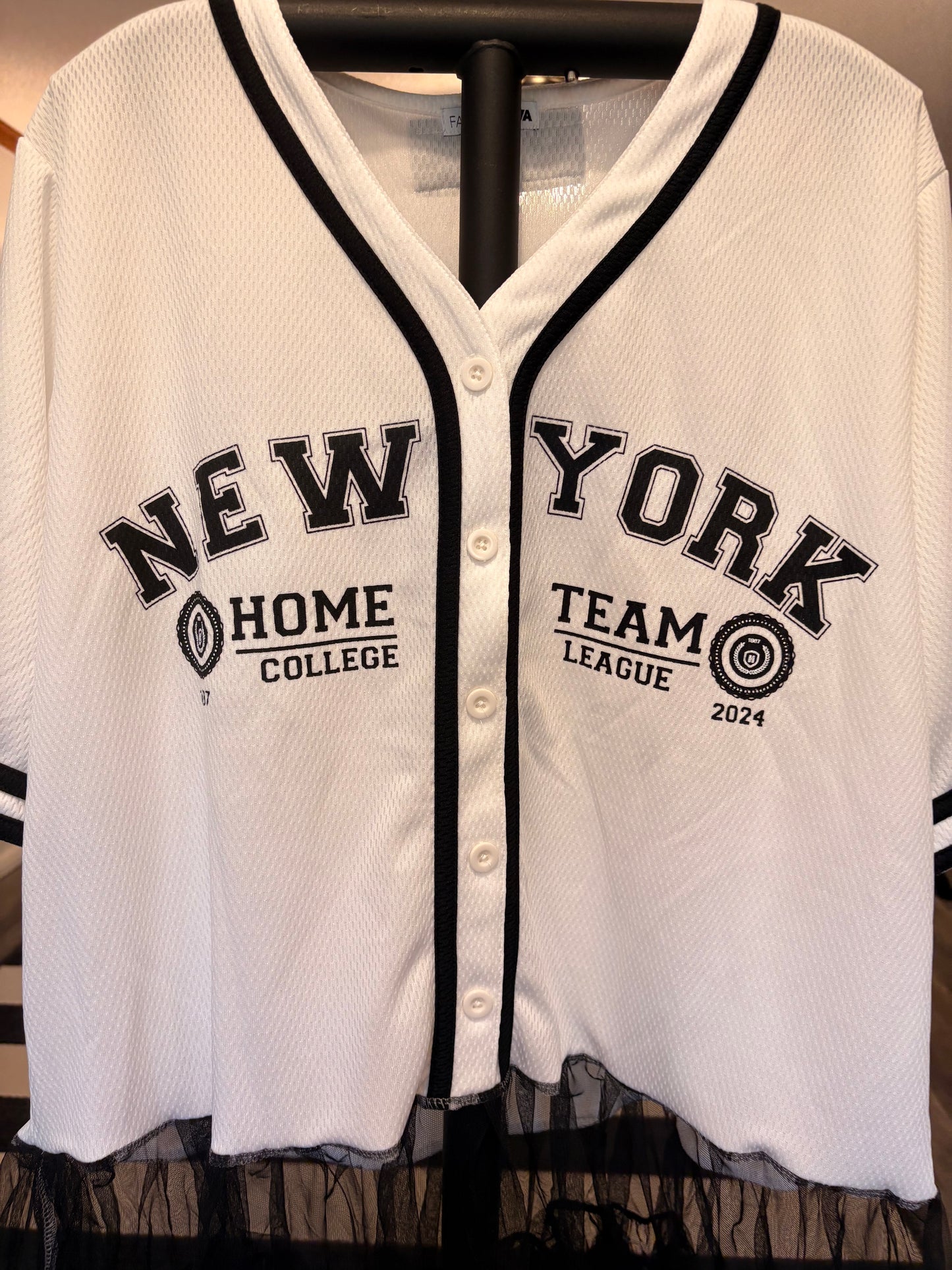 New York Baseball Jersey Upcycled Rockstar Dress One Size Fits a Small to XXL