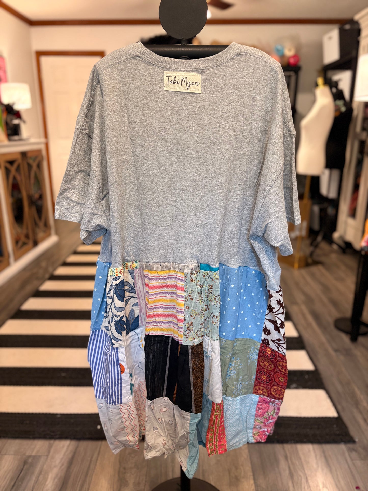 Dolly Upcycled Patchwork Dress One Size Fits a Small to 3X