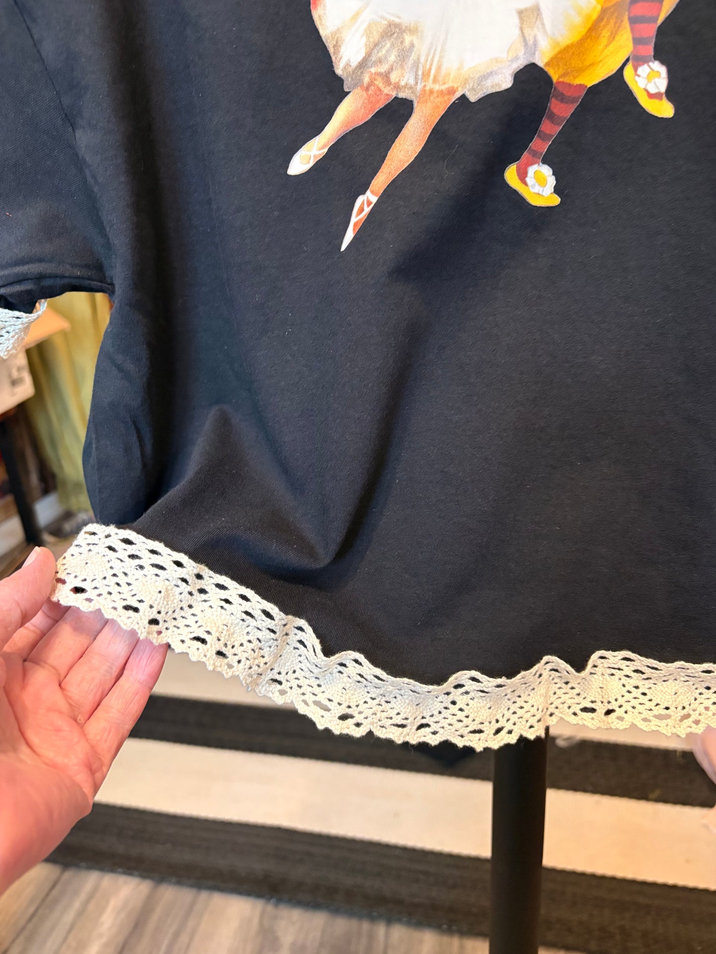 Circus Girl “Junk” Tee One Size Fits a Small to XXL SHORT Length Oversized Fit