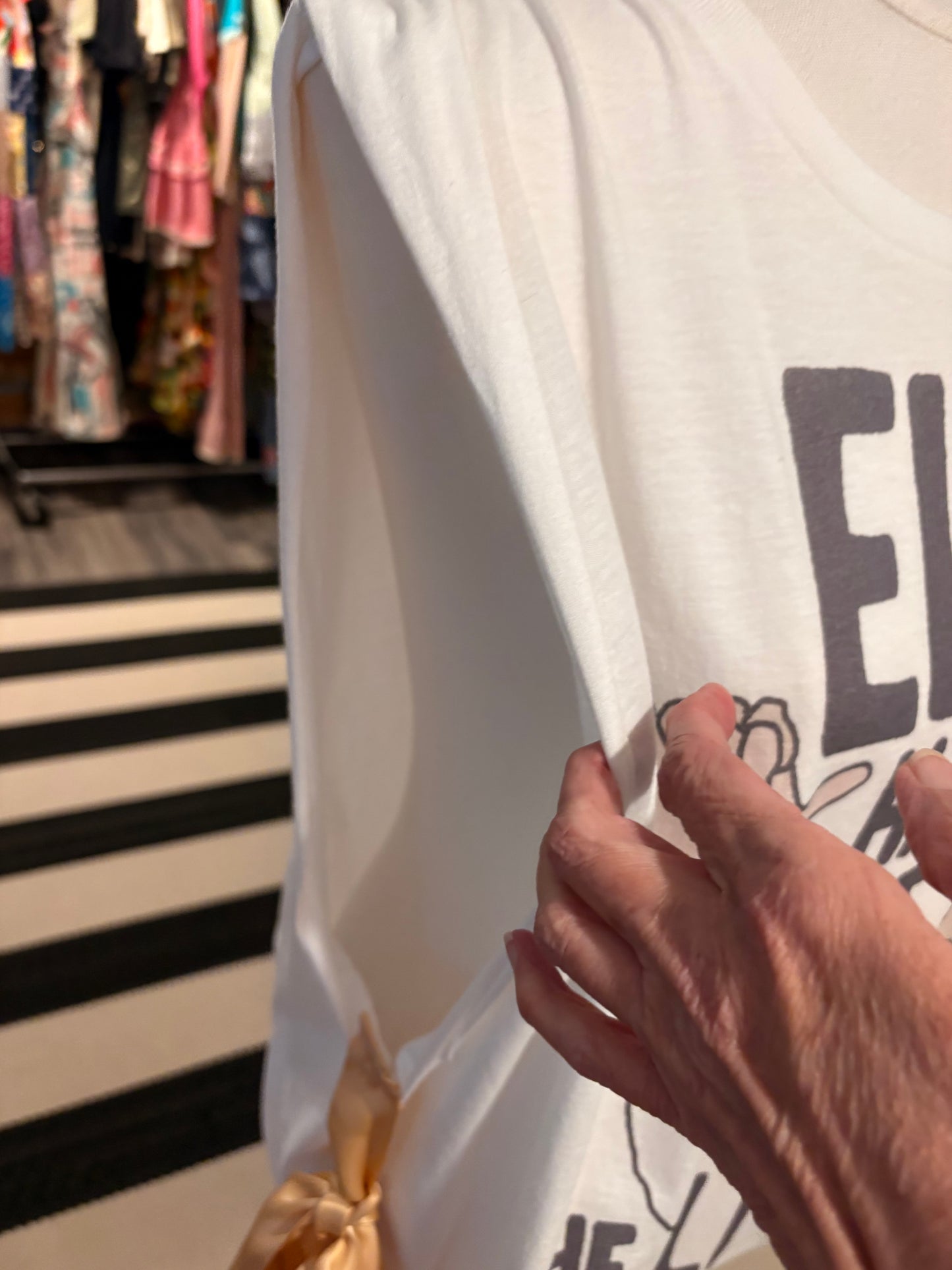 Elvis Has Left The Building Upcycled Ribbon Tank One Size Fits Small to 2X