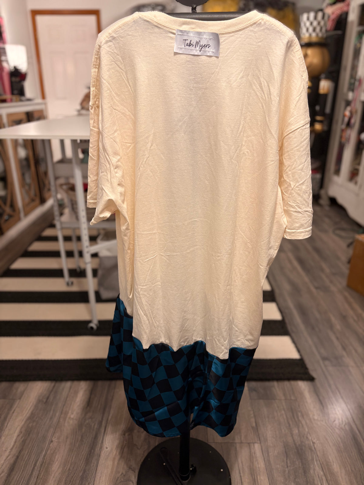 Hey Baby Hi/Lo Asymmetrical Tee Dress One Size Fits a Small to 3X
