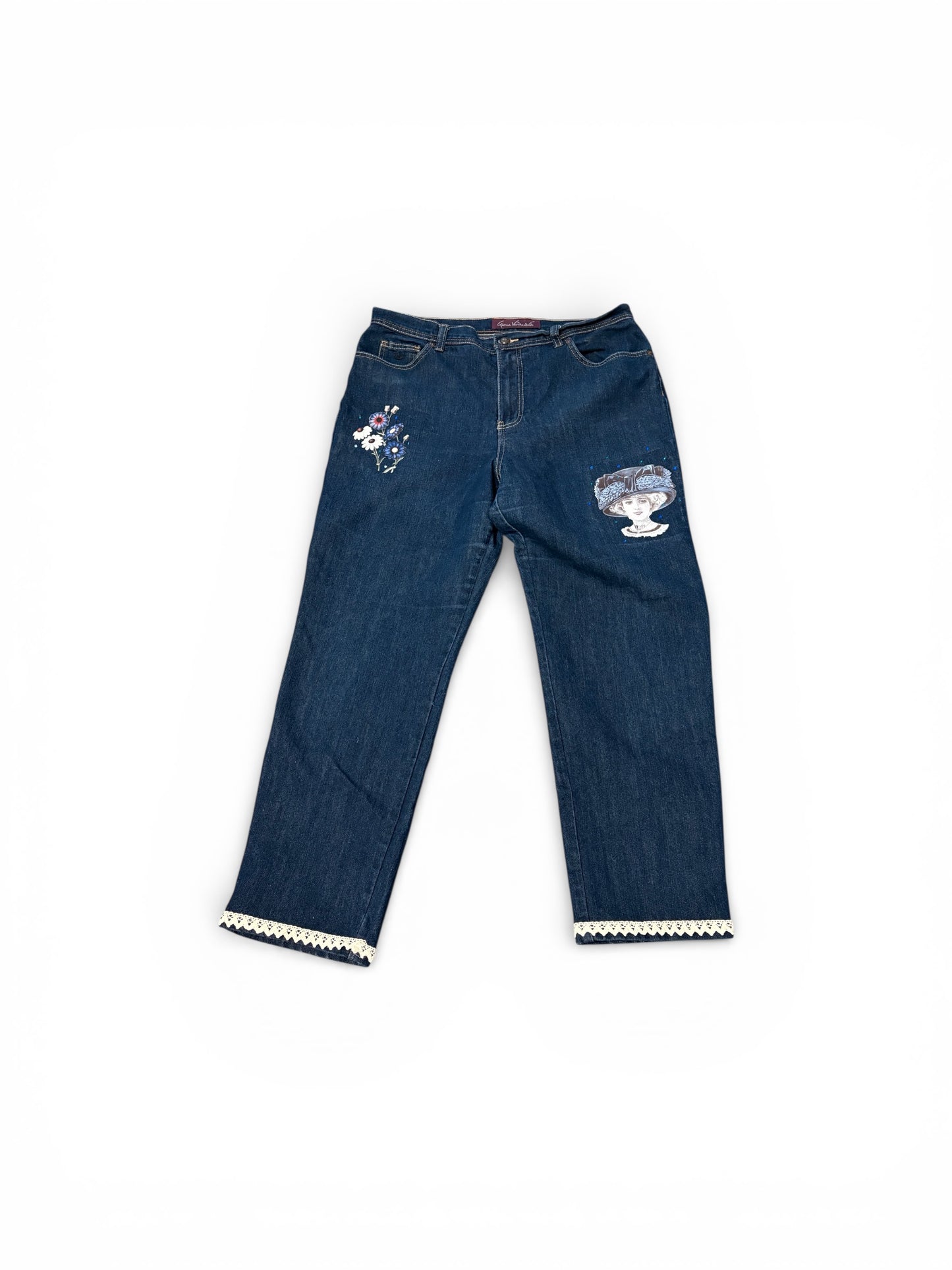 Lady in Blue “Junk” Jeans Size 16