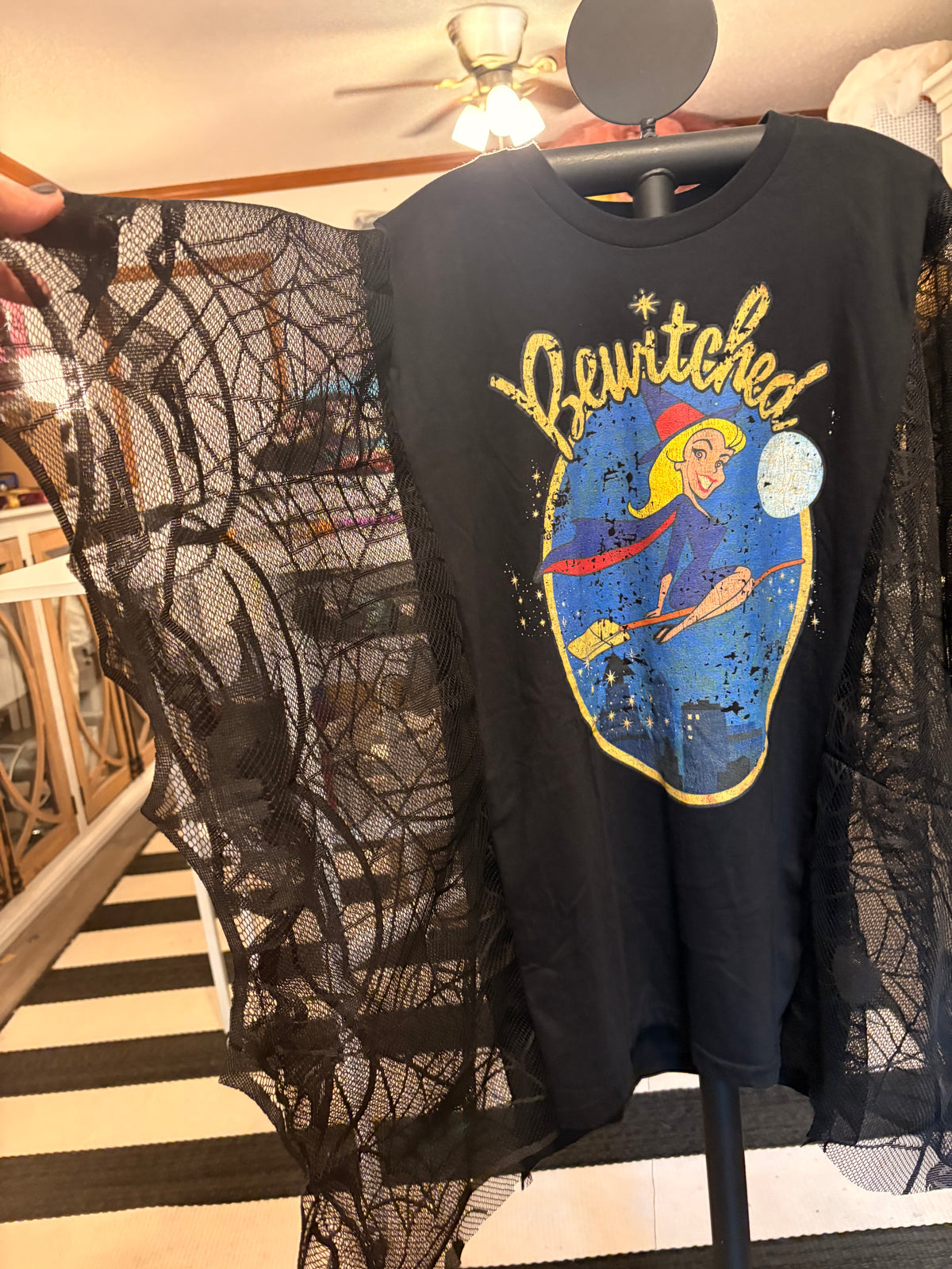 Bewitched Spiderweb Poncho Tee One Size Fits Small to 3X (Copy)