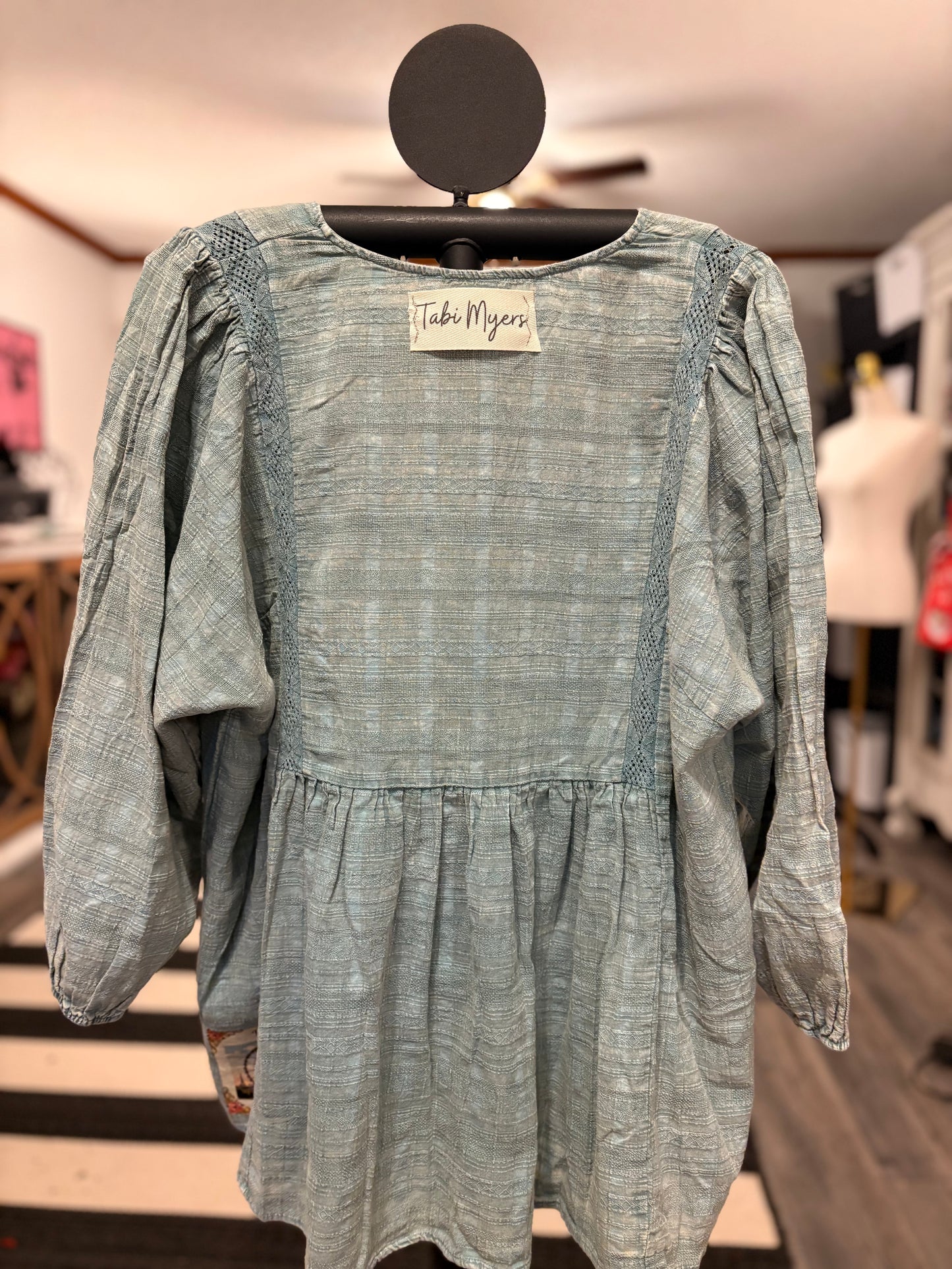 Happiness Upcycled Speak To Me Shirt Fits a Small to XL (2-14)