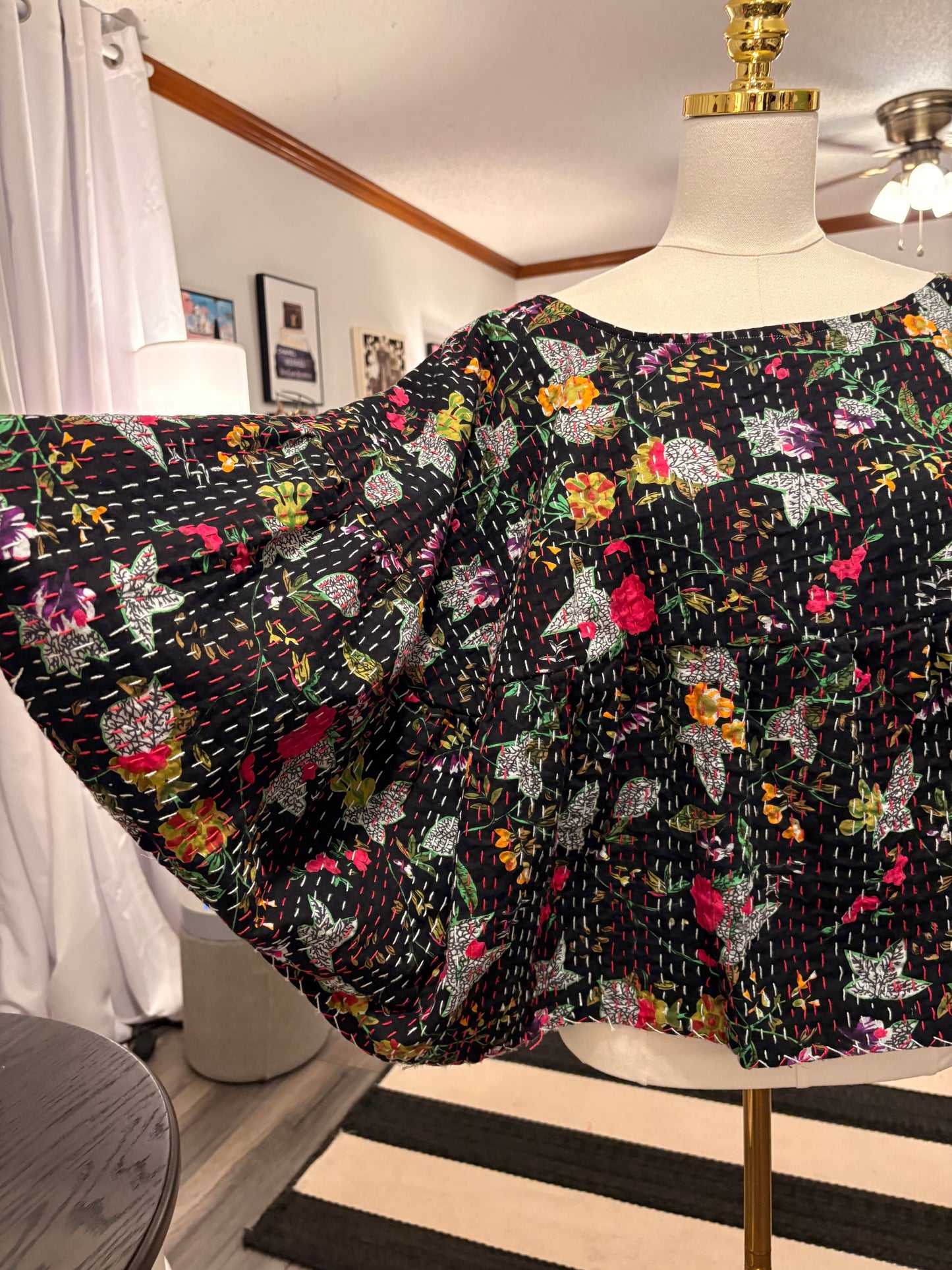 Lee Kantha Circle Top One Size Fits a Small to XL