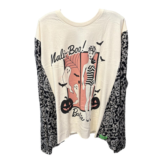 MaliBOO Barbie Upcycled Drop-Sleeve Knit Tee One Size Fits a Small to 3X