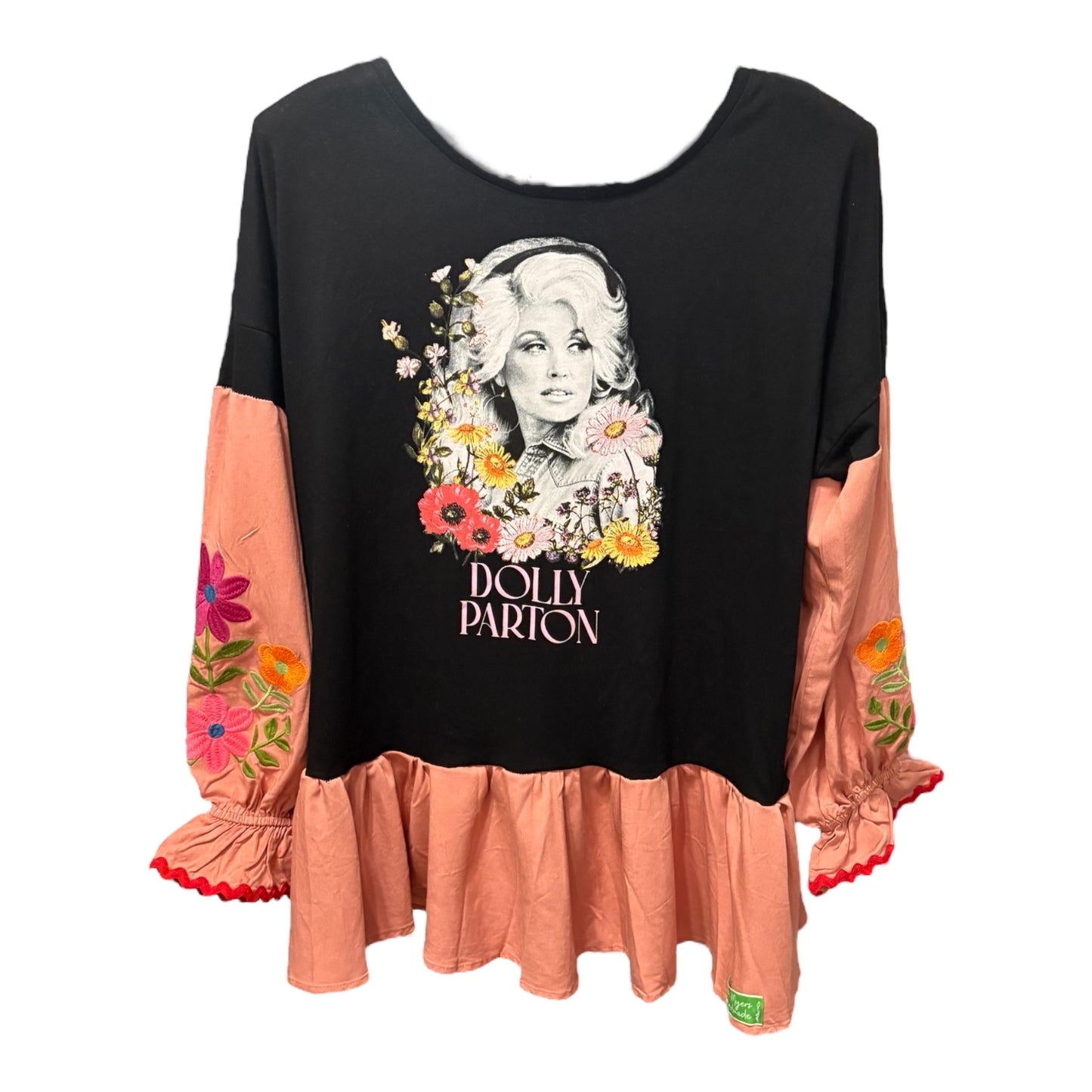 Dolly Upcycled Drop-Sleeve Tee One Size Fits a Small to XL