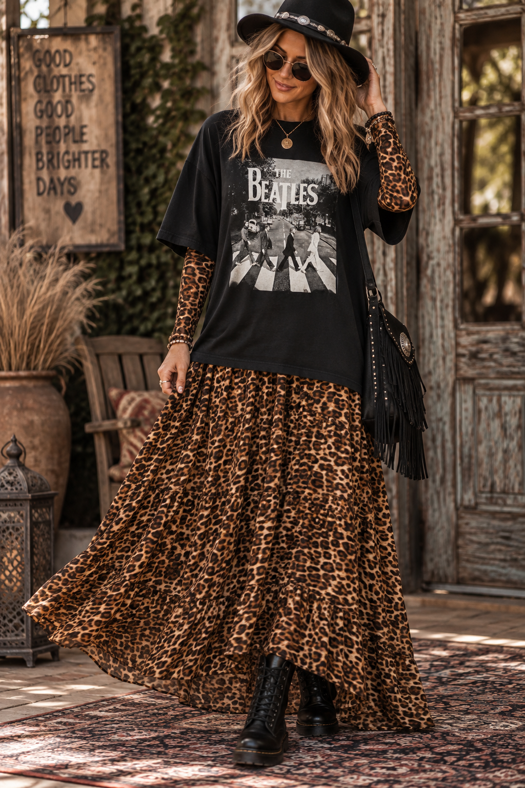 Let it Be Oversized Cut Off Tee
