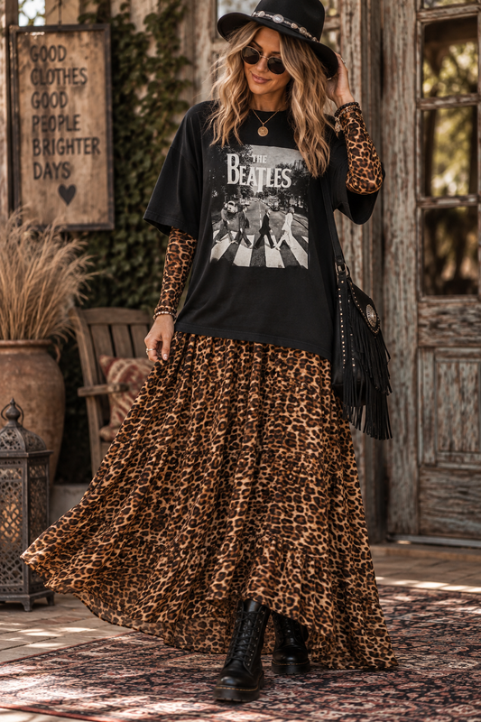 Let it Be Oversized Cut Off Tee