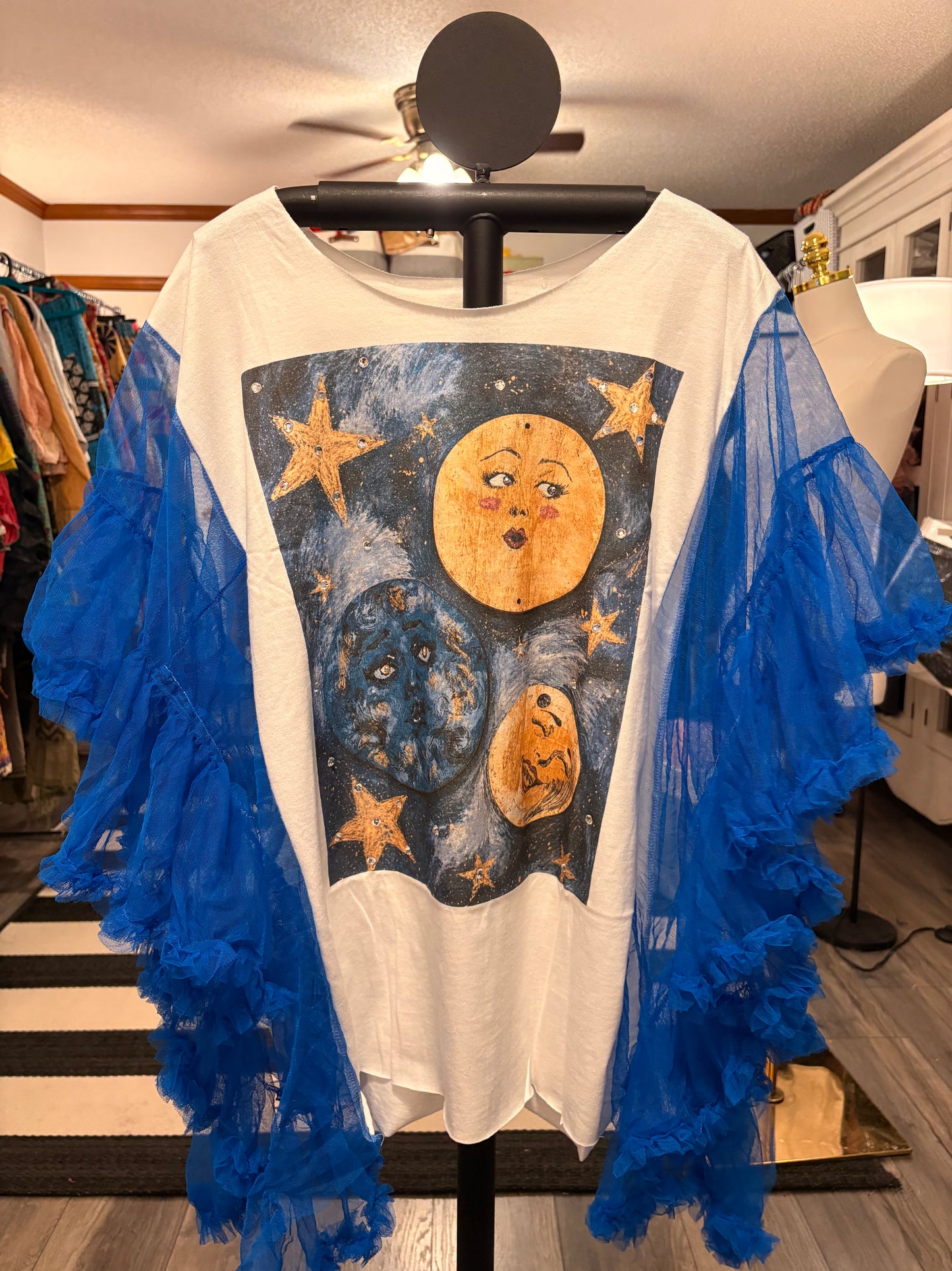 The Universe Rockstar Ruffle Top One Size Fits a Small to 2x