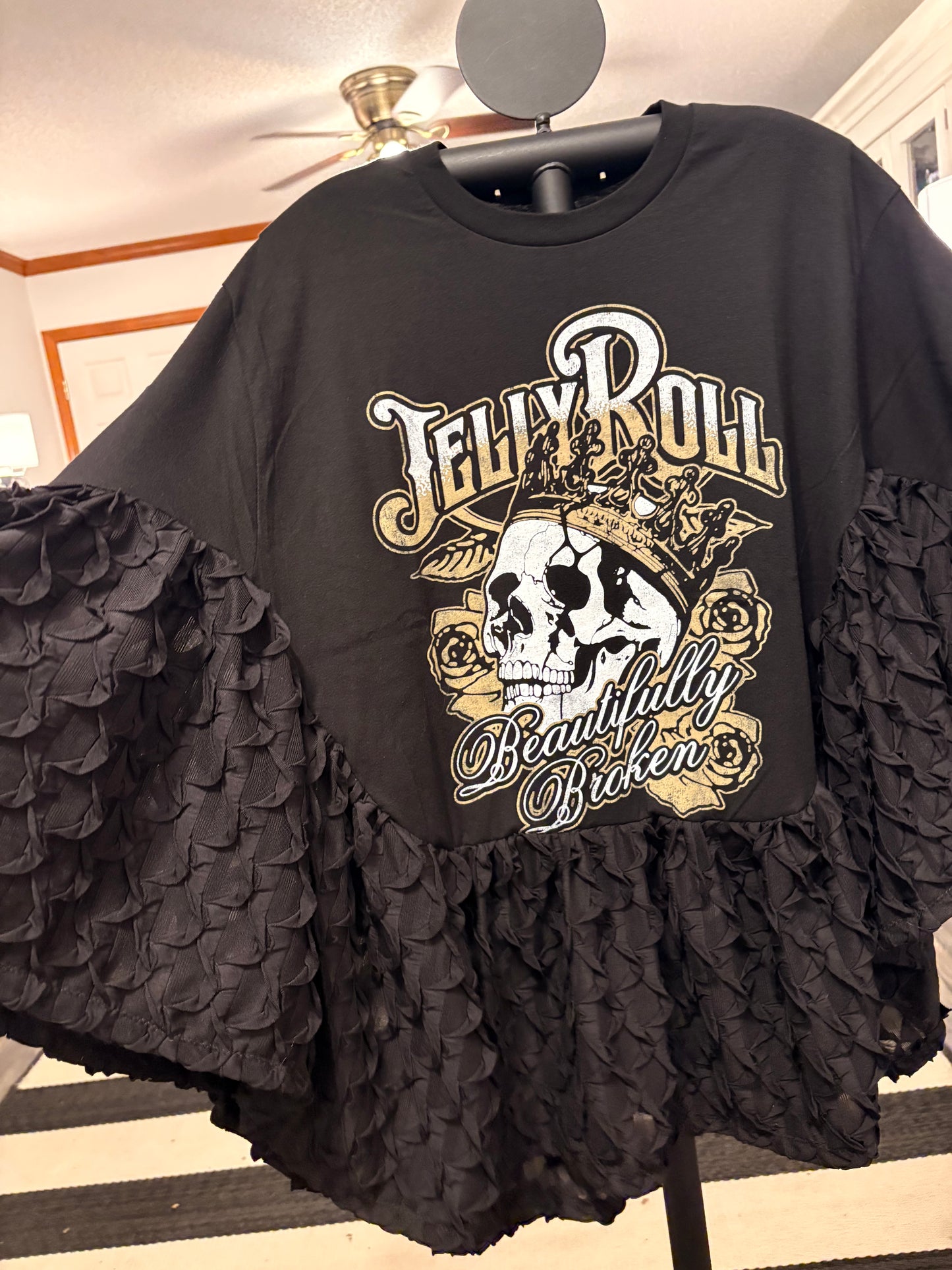 Beautifully Broken Rock Angel Poncho One Size Fits a Small to 3X Oversized