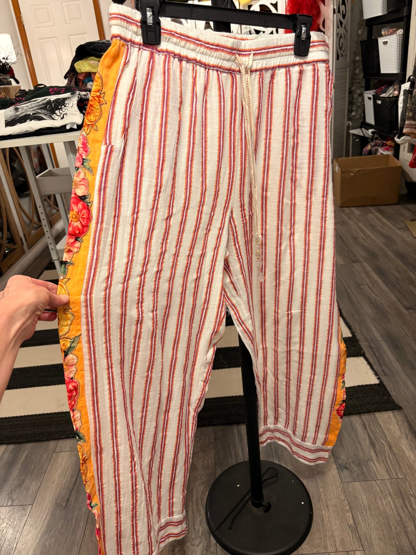 Striped Goddess Pants by Aratta XL 12/14