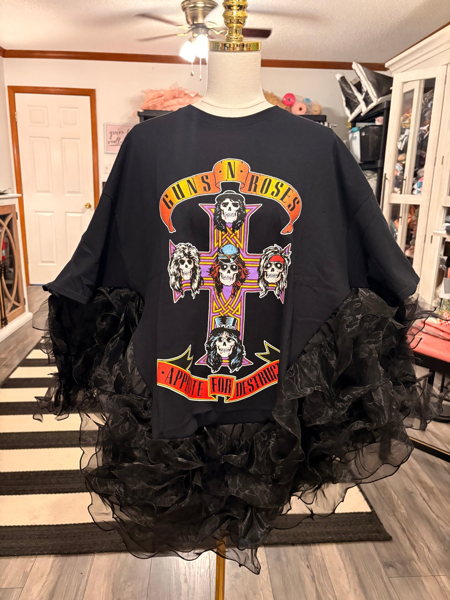 Appetite for Destruction Rock Angel Poncho One Size Fits up to 3X