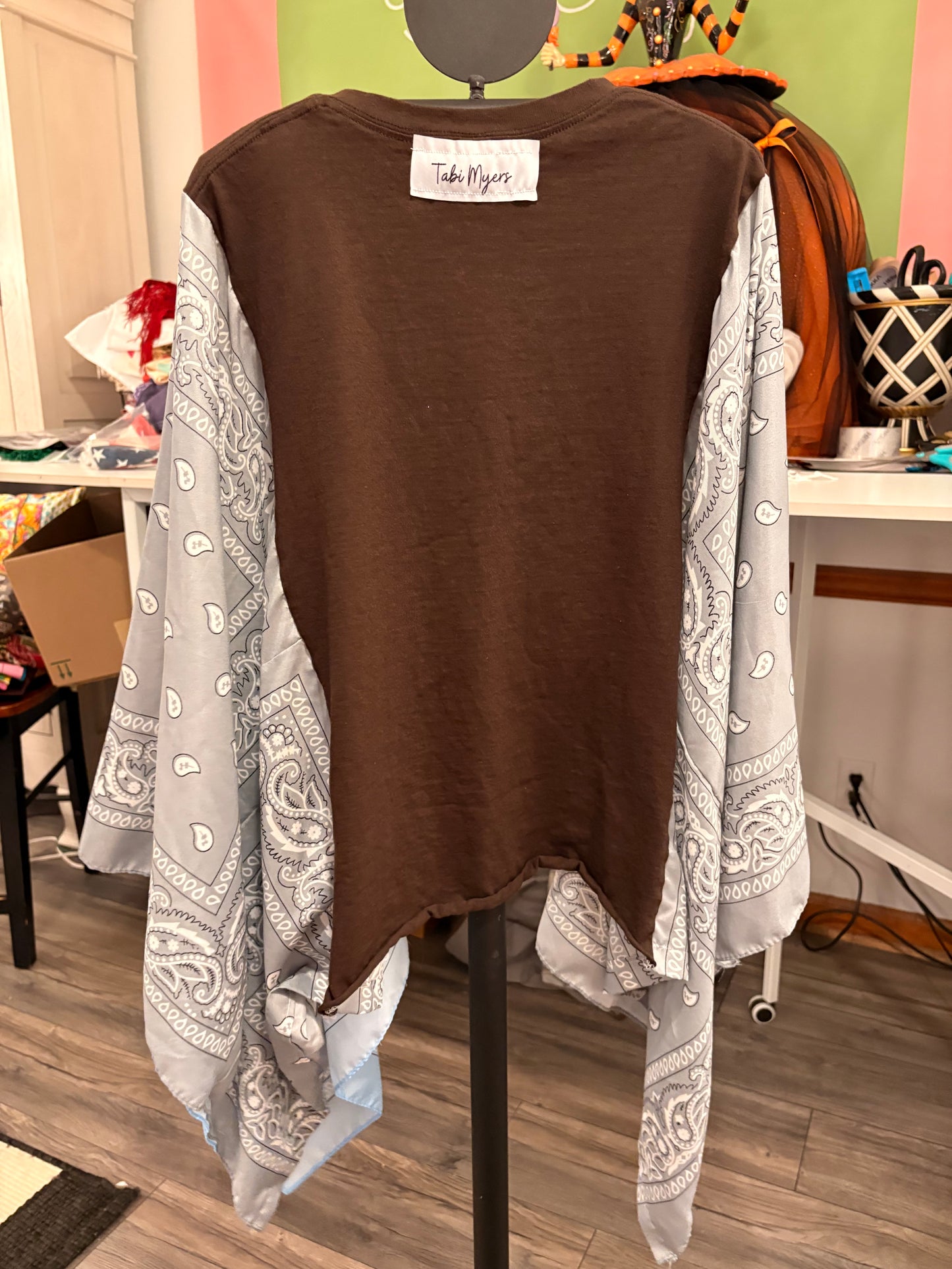 Hard Fought Hallelujah Bandana Poncho Tee Fits a Small to XL