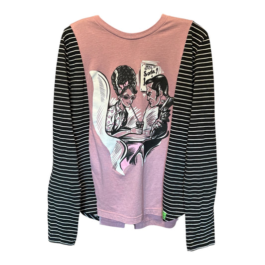 FrankenDate Long Sleeve Knit Tee One Size Fits a Small to Large