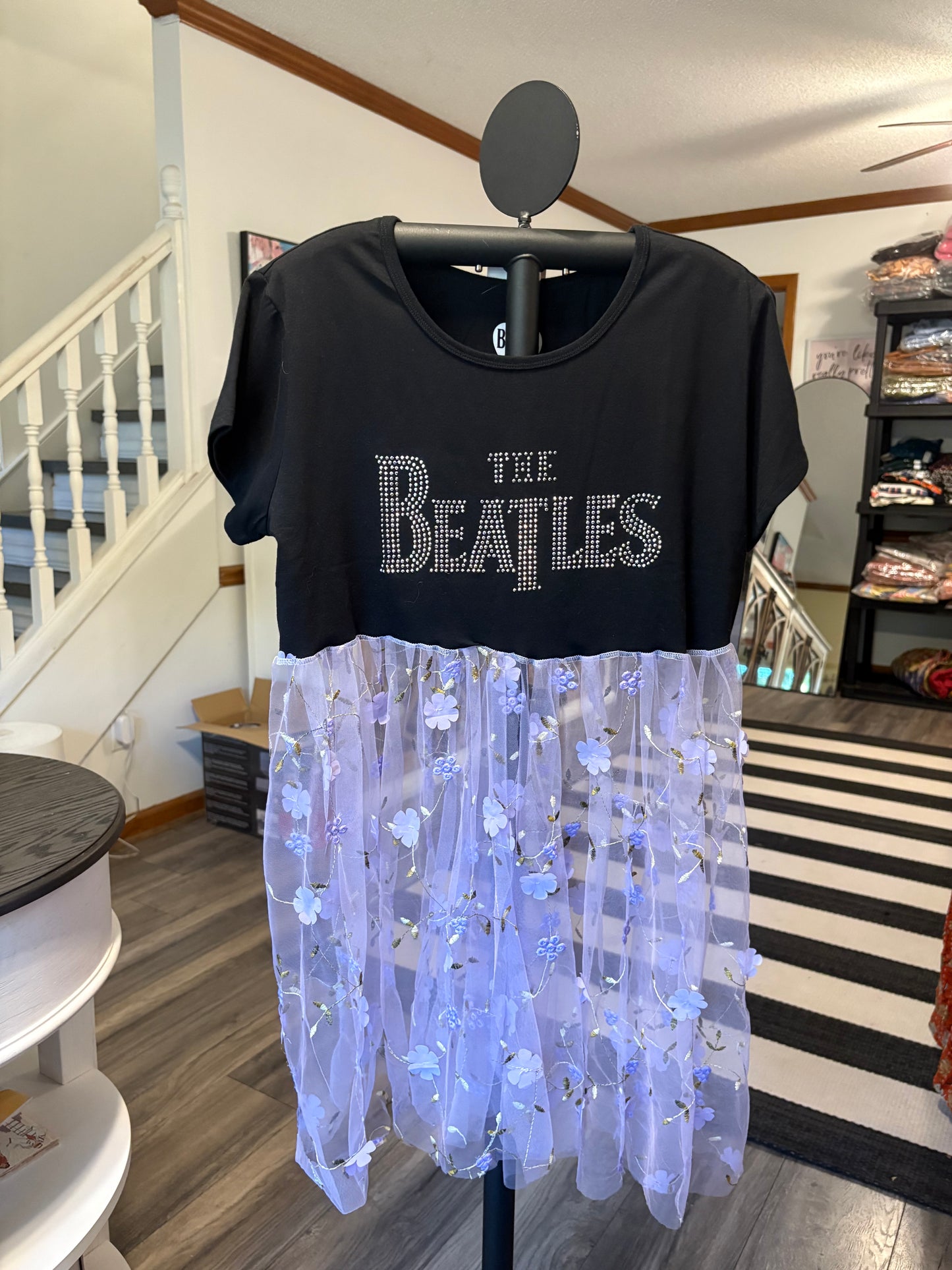 The Beatles Ruffled Peekaboo Top