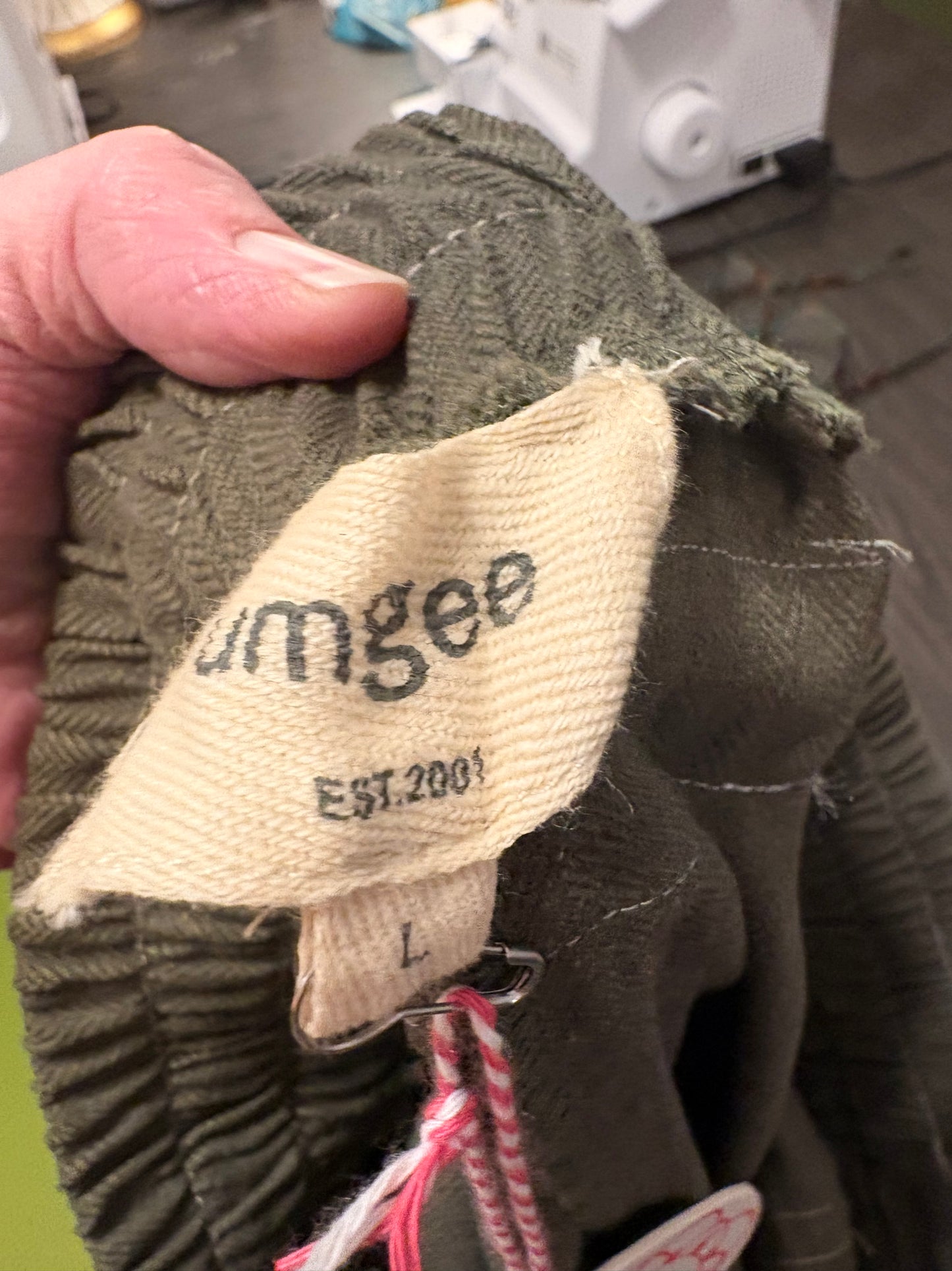 Olive You Upcycled Denim Pants Fits a L/XL