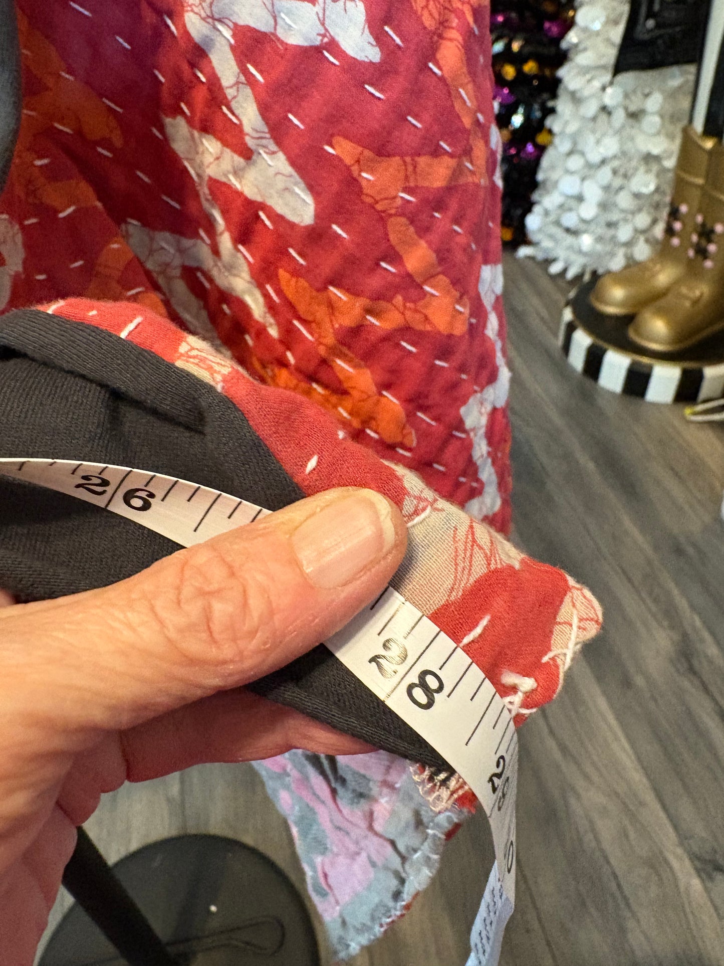 My FAVORITE Album Cover Upcycled Vintage Kantha Quilt Poncho Tee One Size Fits a Large to 3X