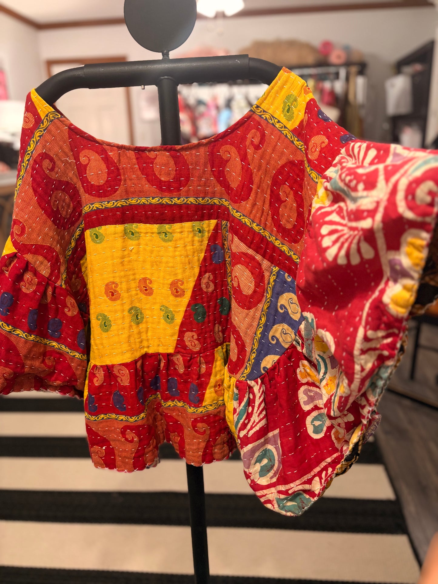 Emily Kantha Circle Top One Size Fits a Small to XXL
