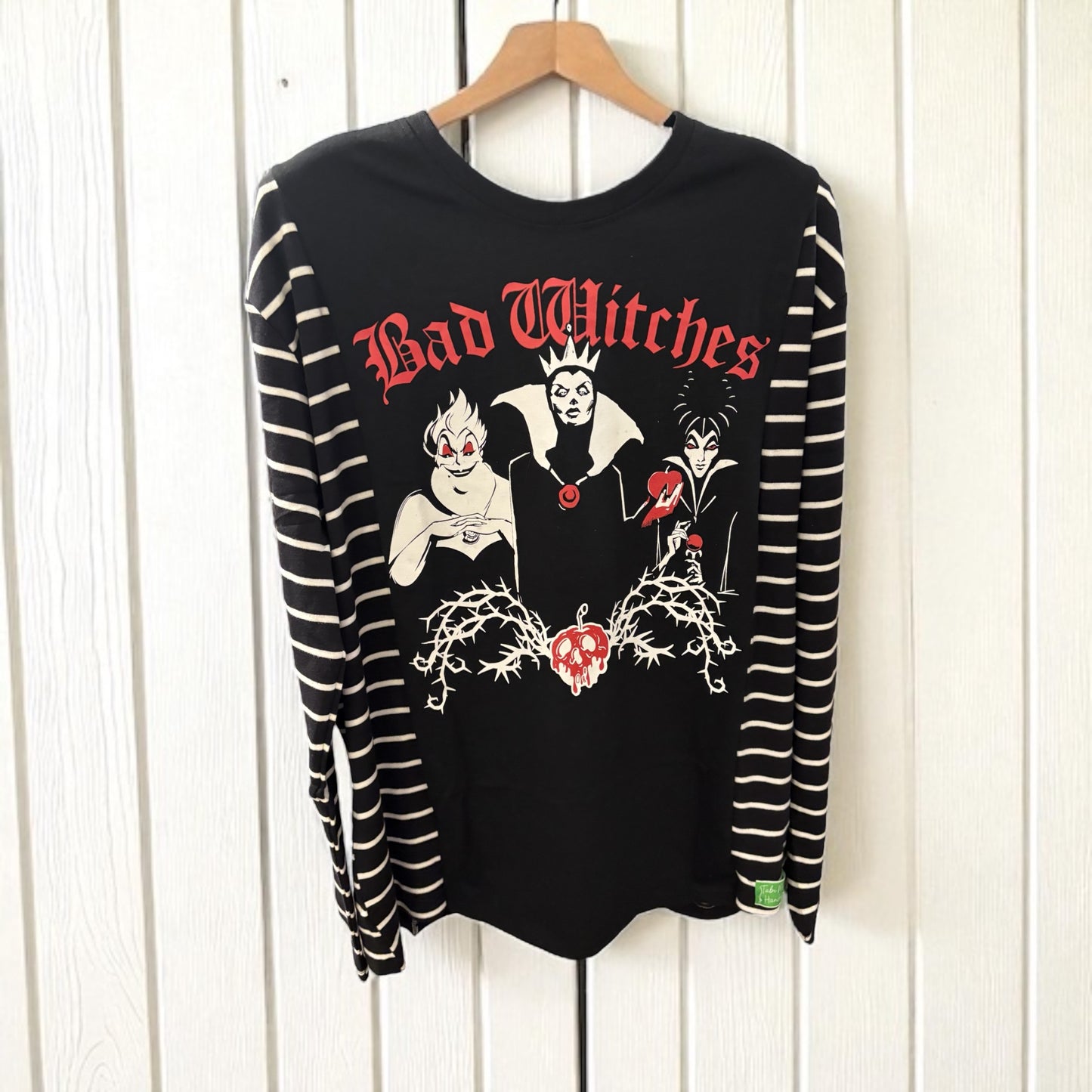 Bad Witches Upcycled Drop Shoulder Tee Fits a Small to XLarge