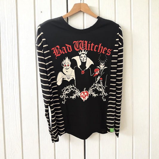 Bad Witches Upcycled Drop Shoulder Tee Fits a Small to XLarge