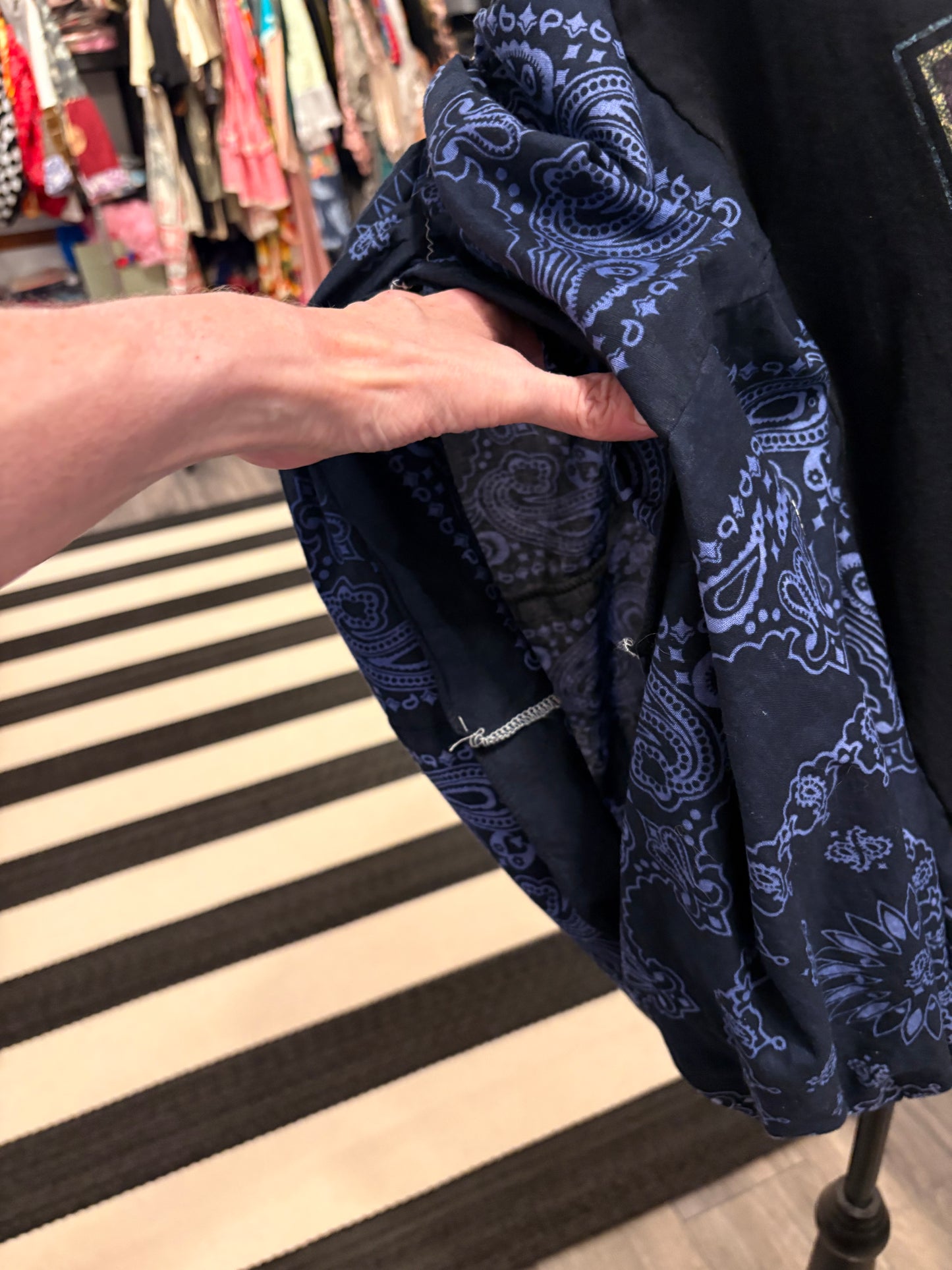Rock and Roll All Night Bubble Bandana Sleeve Tee Fits a Small to XXL