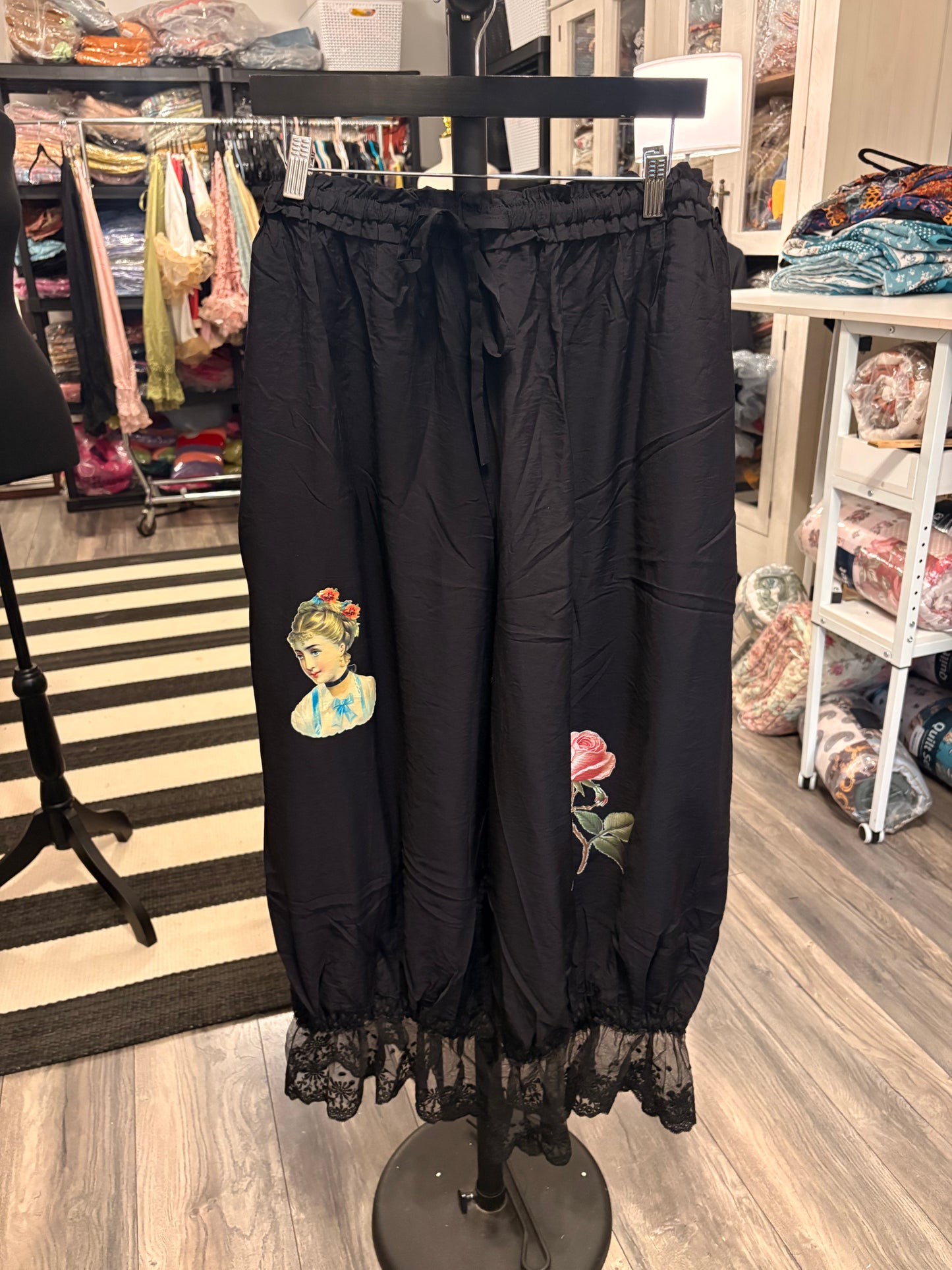Black Beauty Upcycled Bloomers OVERSIZED Fits An XL to 3X
