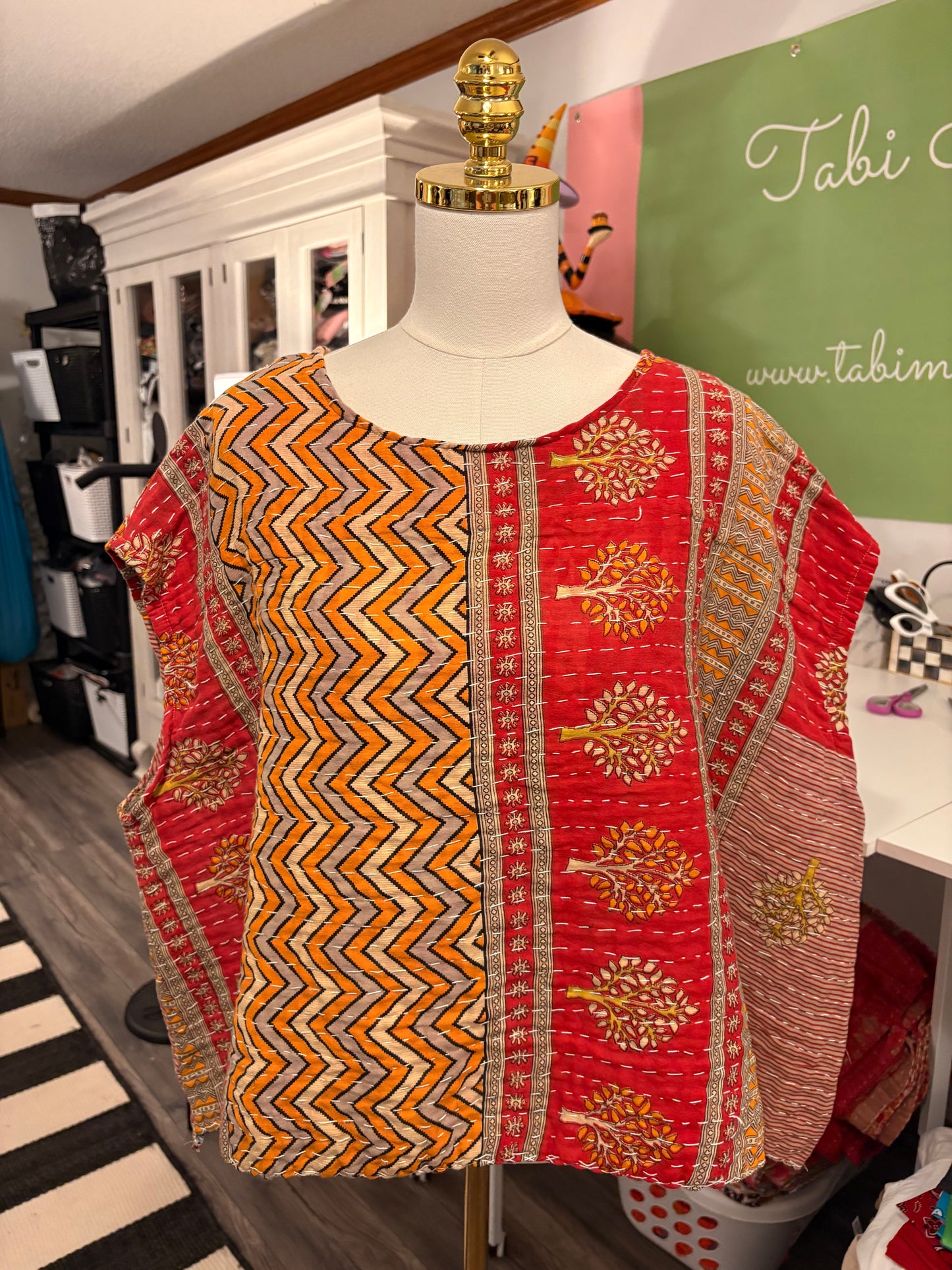 Ida Kantha Top One Size Fits a Small to XL 6-14