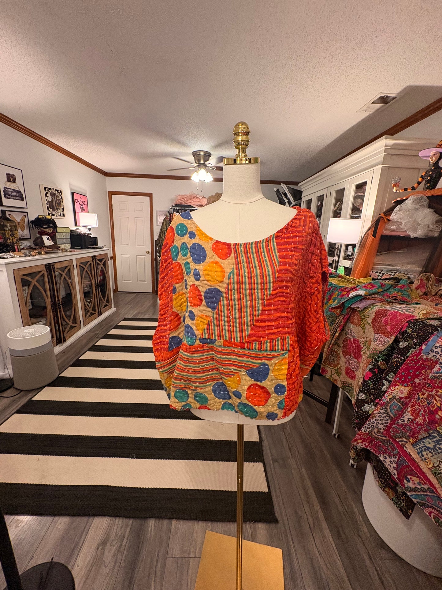 Bubbles Kantha Top One Size Fits a Small to XXL