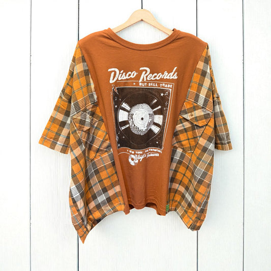 Disco Upcycled Tee One Size Fits a Small to XL