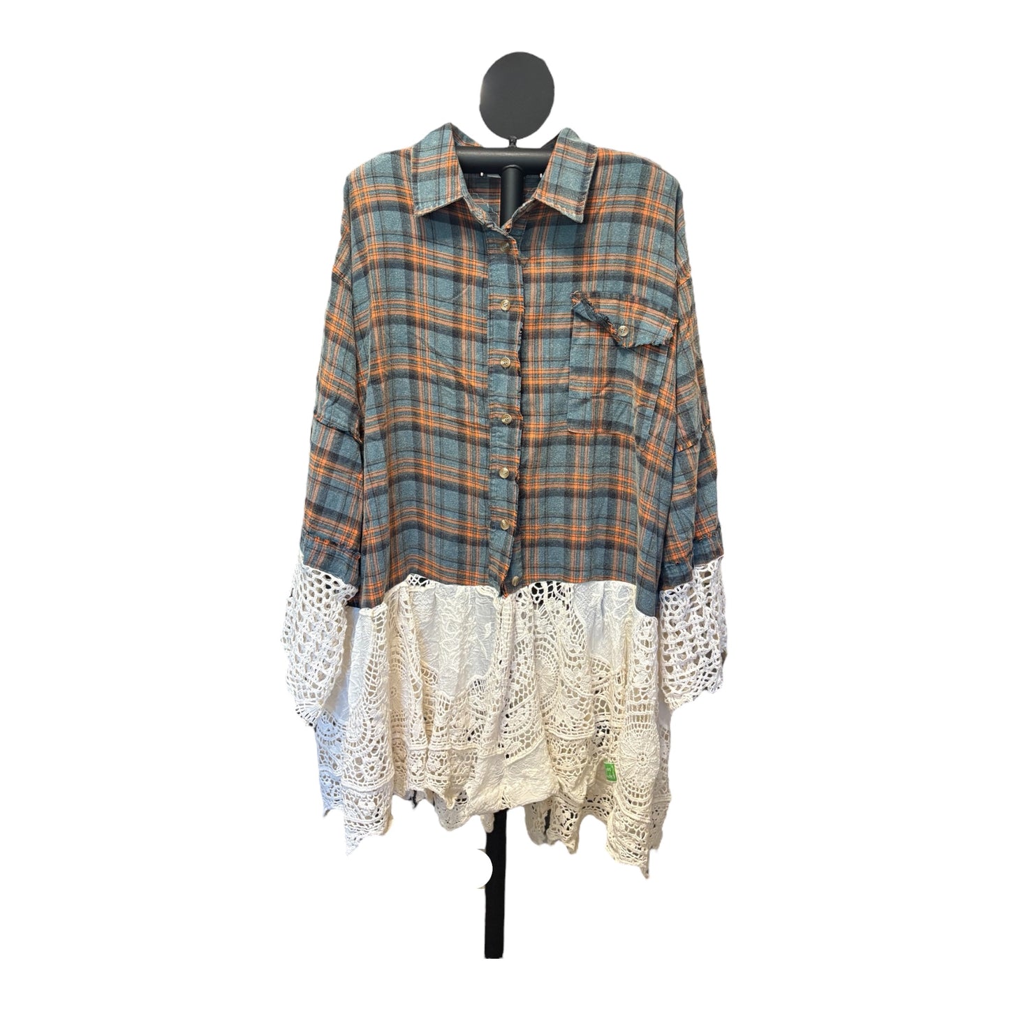 Crochet Cowgirl Upcycled Patchwork Dress One Size Fits a Small to XXL