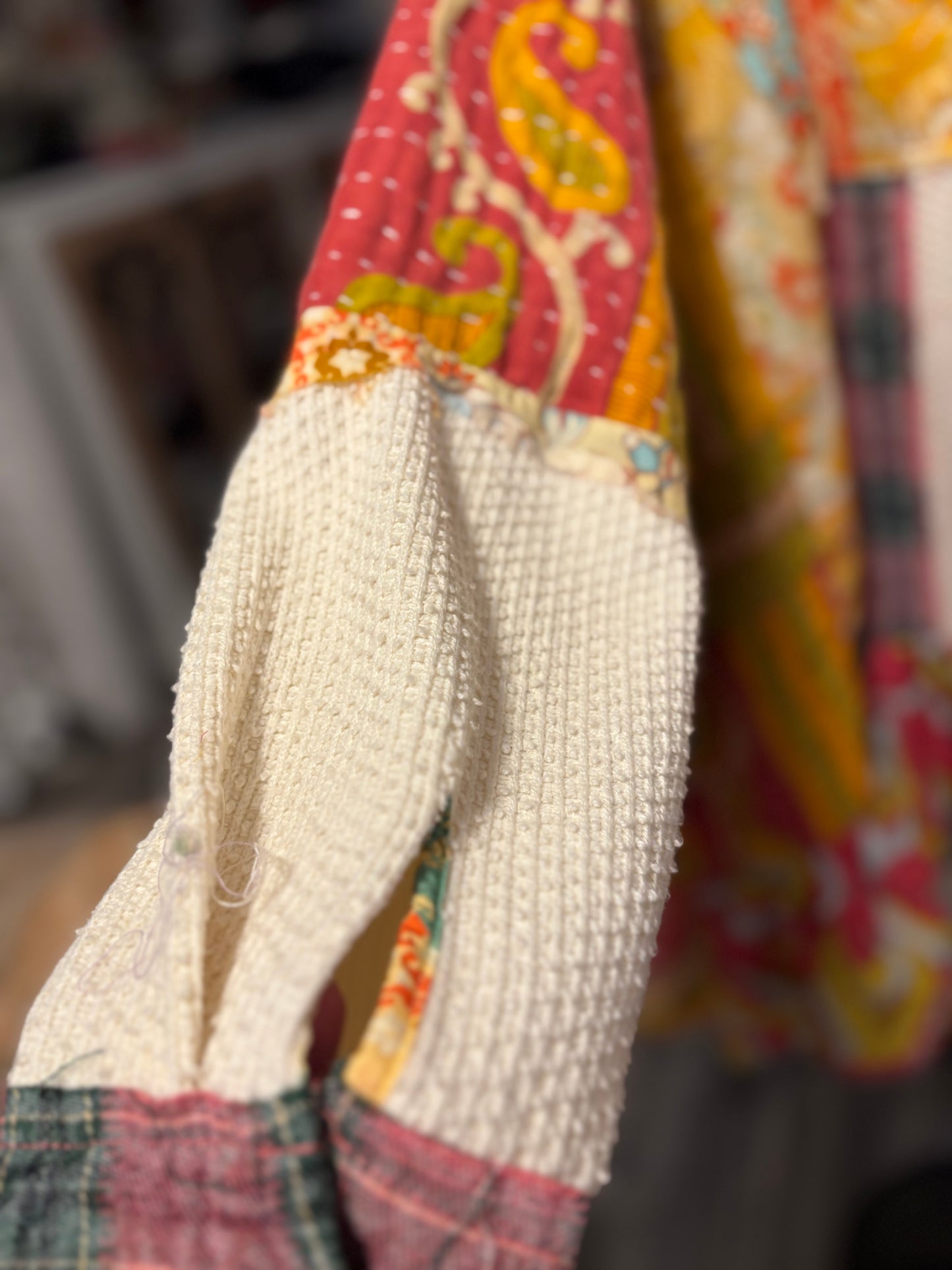 Abby Upcycled Vintage Kantha Dress/Long Shirt One Size Fits Most