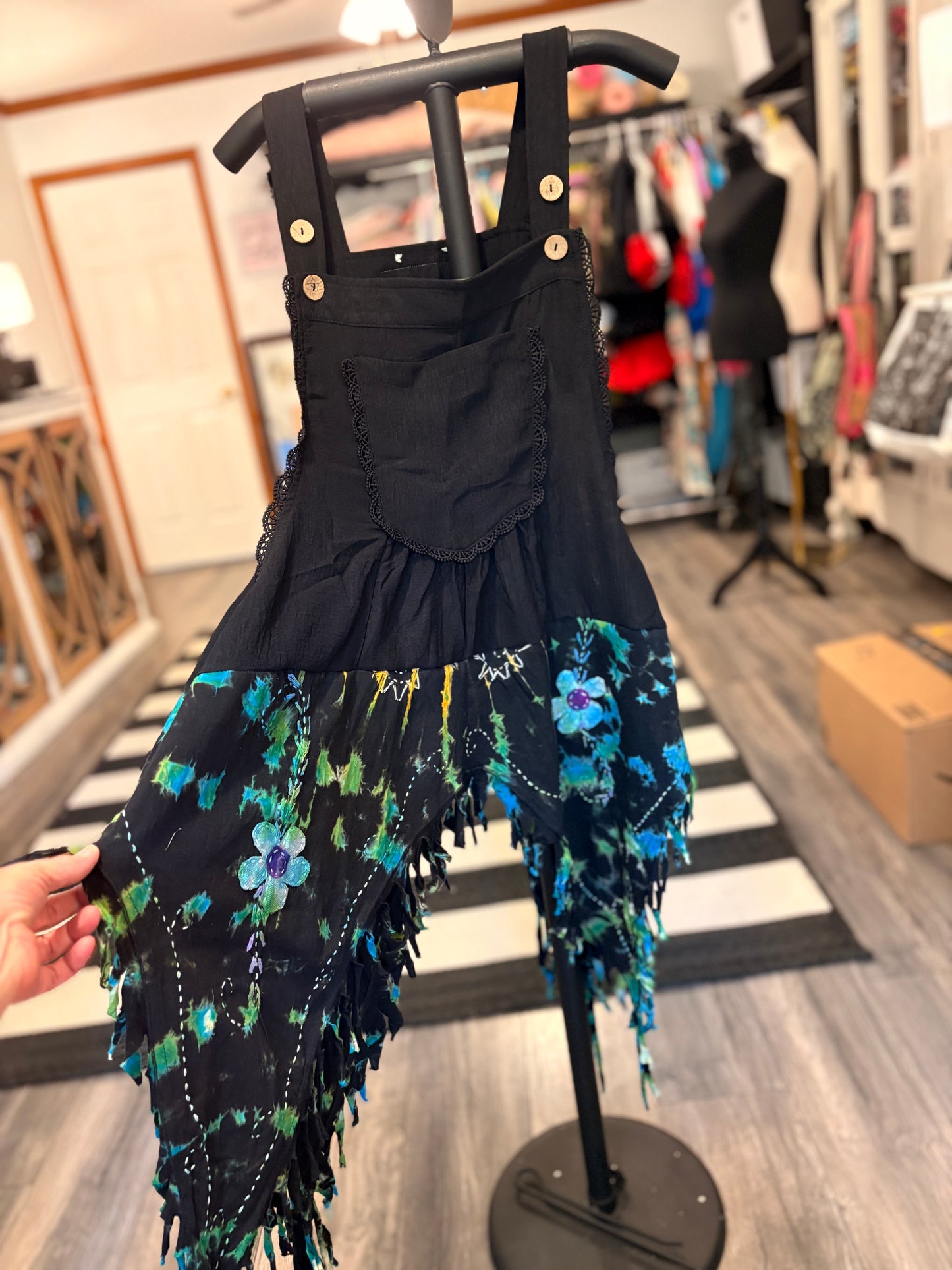 Janis Upcycled Overall Top Fits Small to XXL Size 2-16