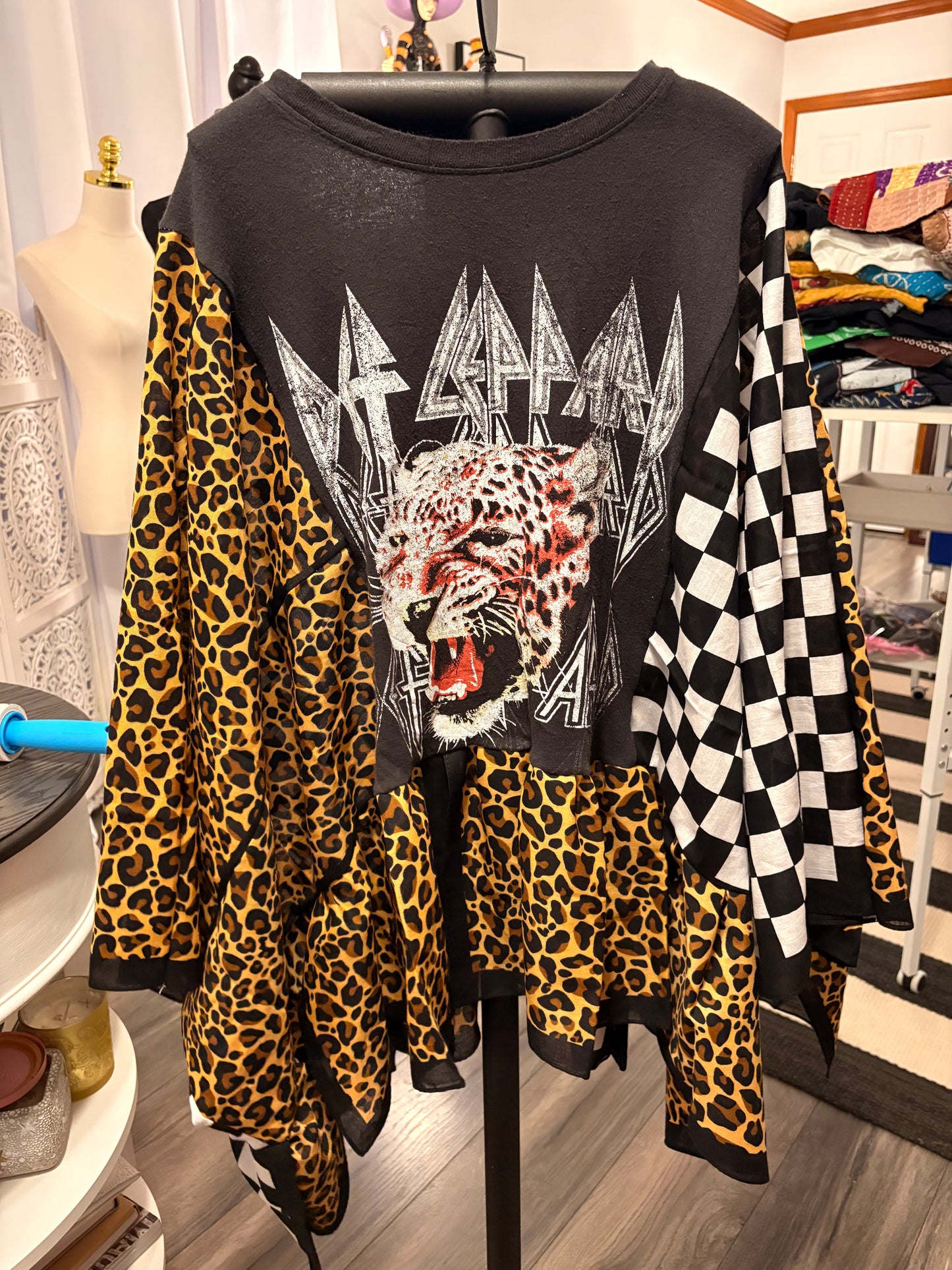 Hysteria Bandana Ruffled Poncho One Size Fits a Small to 3X