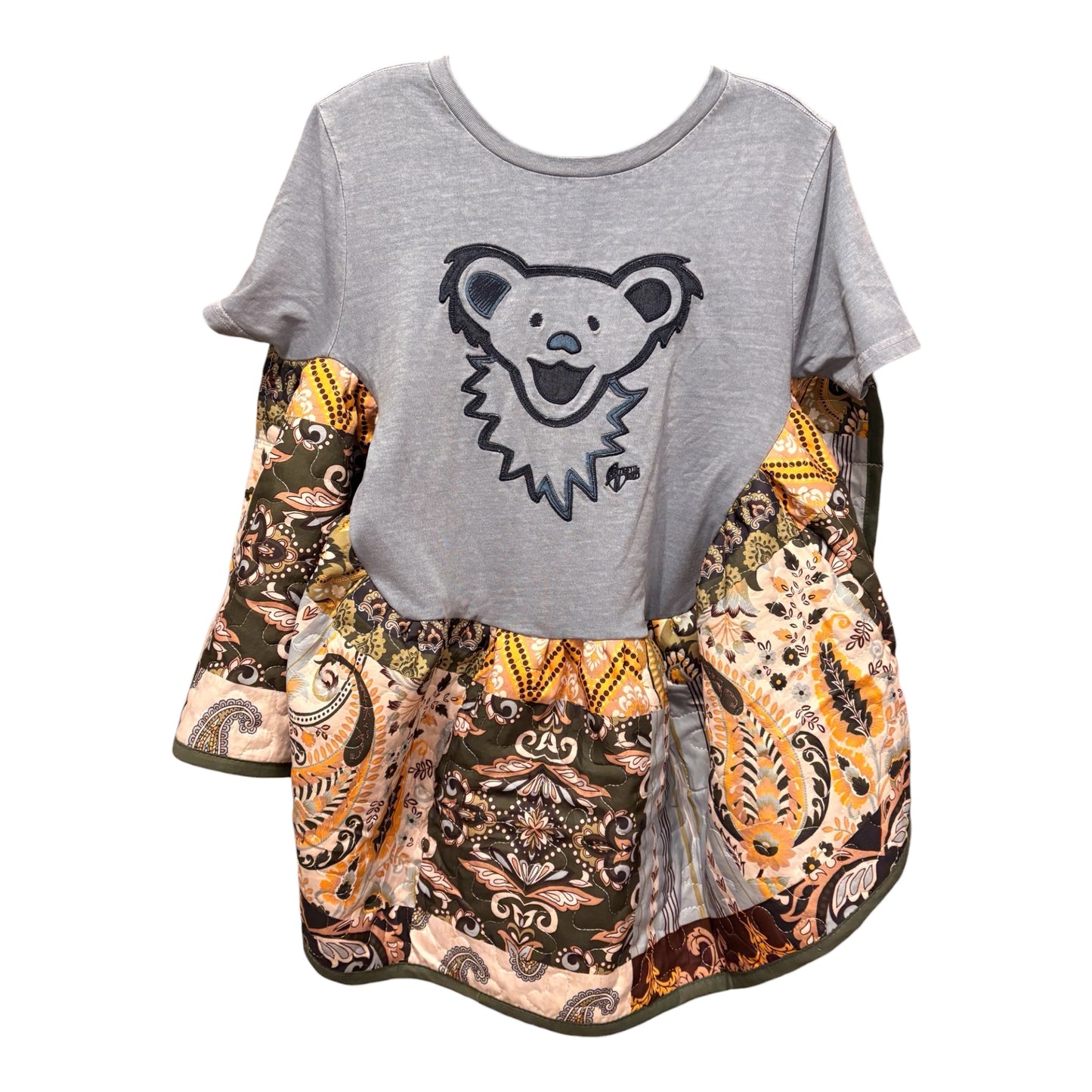 Grateful Dead Quilted Rock Angel Poncho One Size Fits an XS to Large (0-10) Oversized