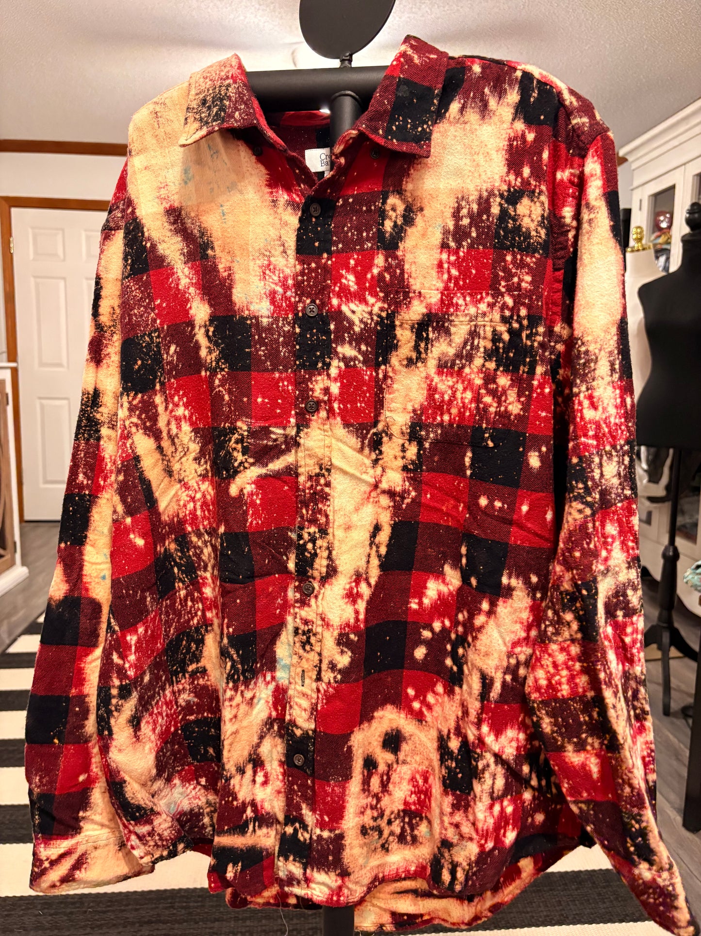Hank and Cash Flashy Flannel with Sequin Panel Small to XXL 4-16